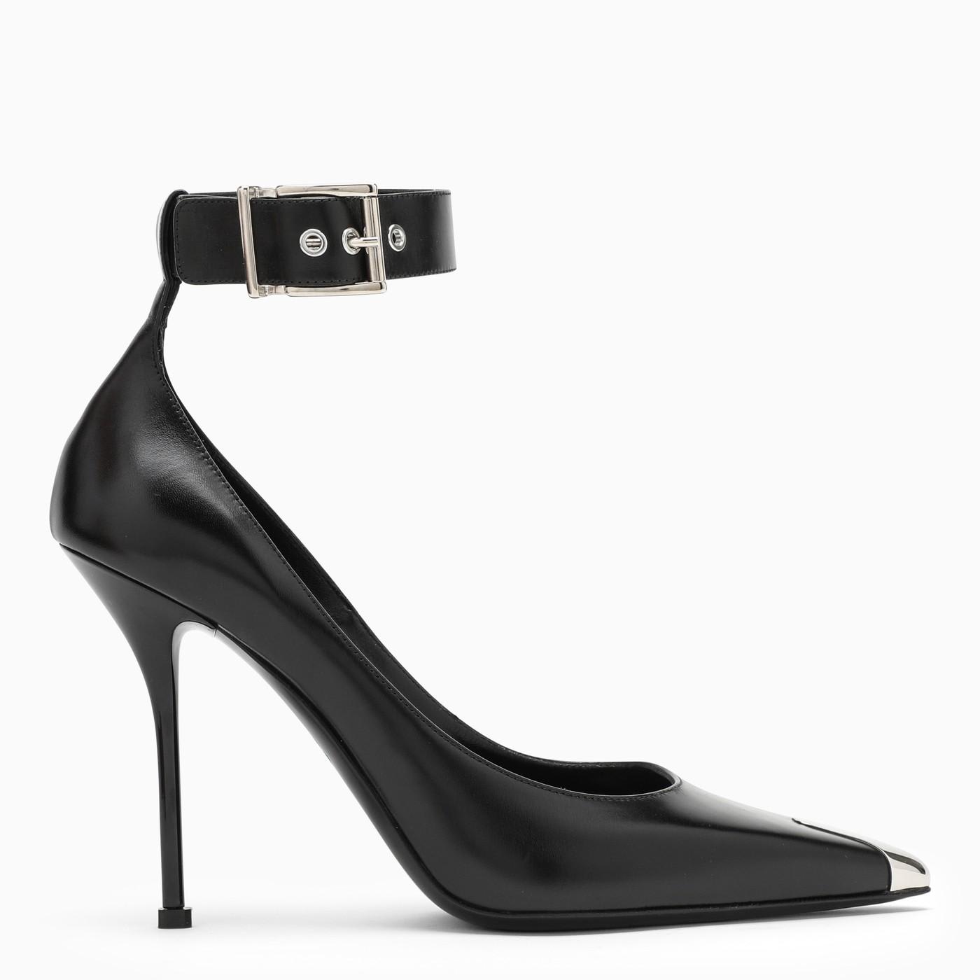 Alexander McQueen Black Leather Punk Pumps | italist, ALWAYS