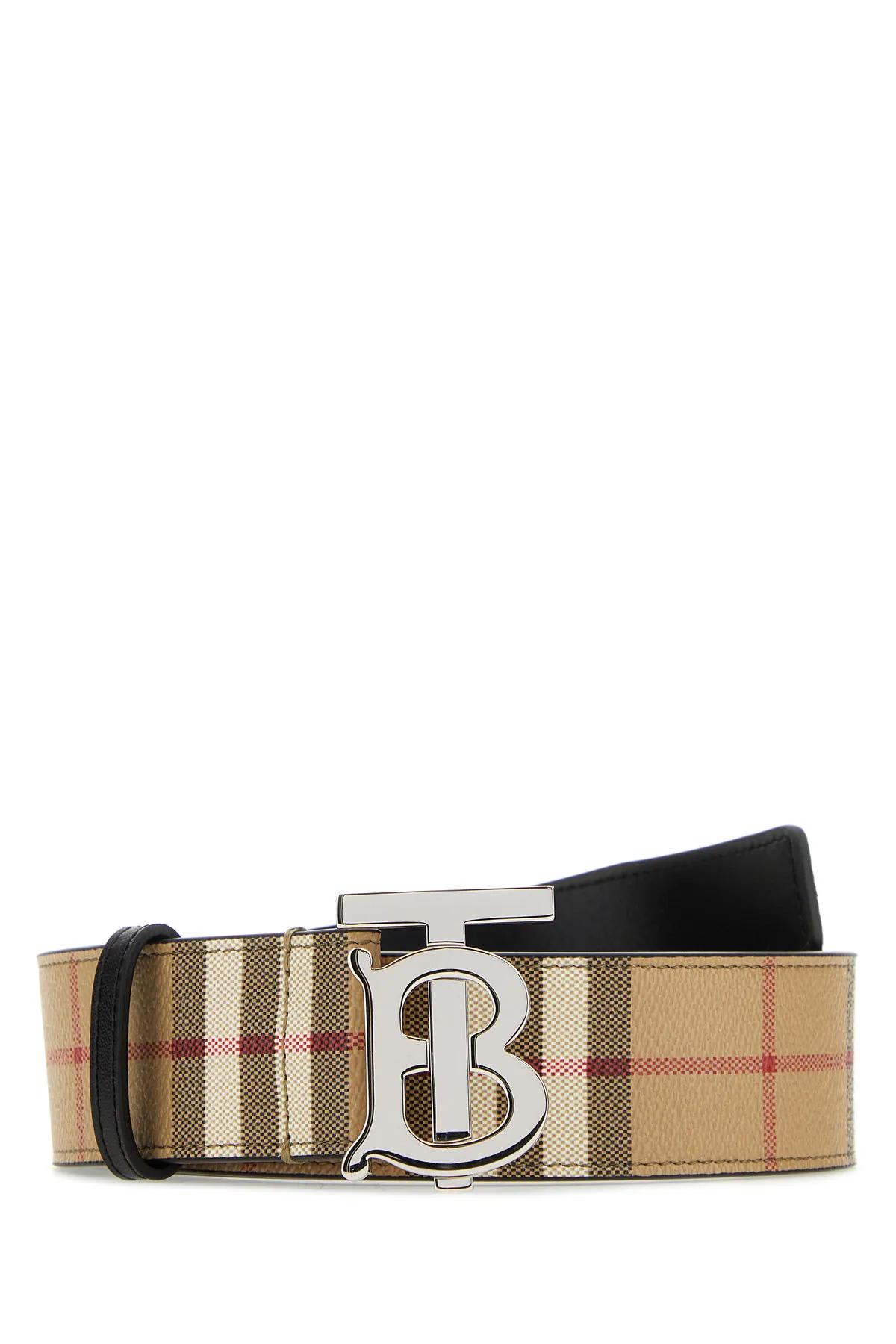 Burberry TB Sport Clip 40 Belt Black in Leather with