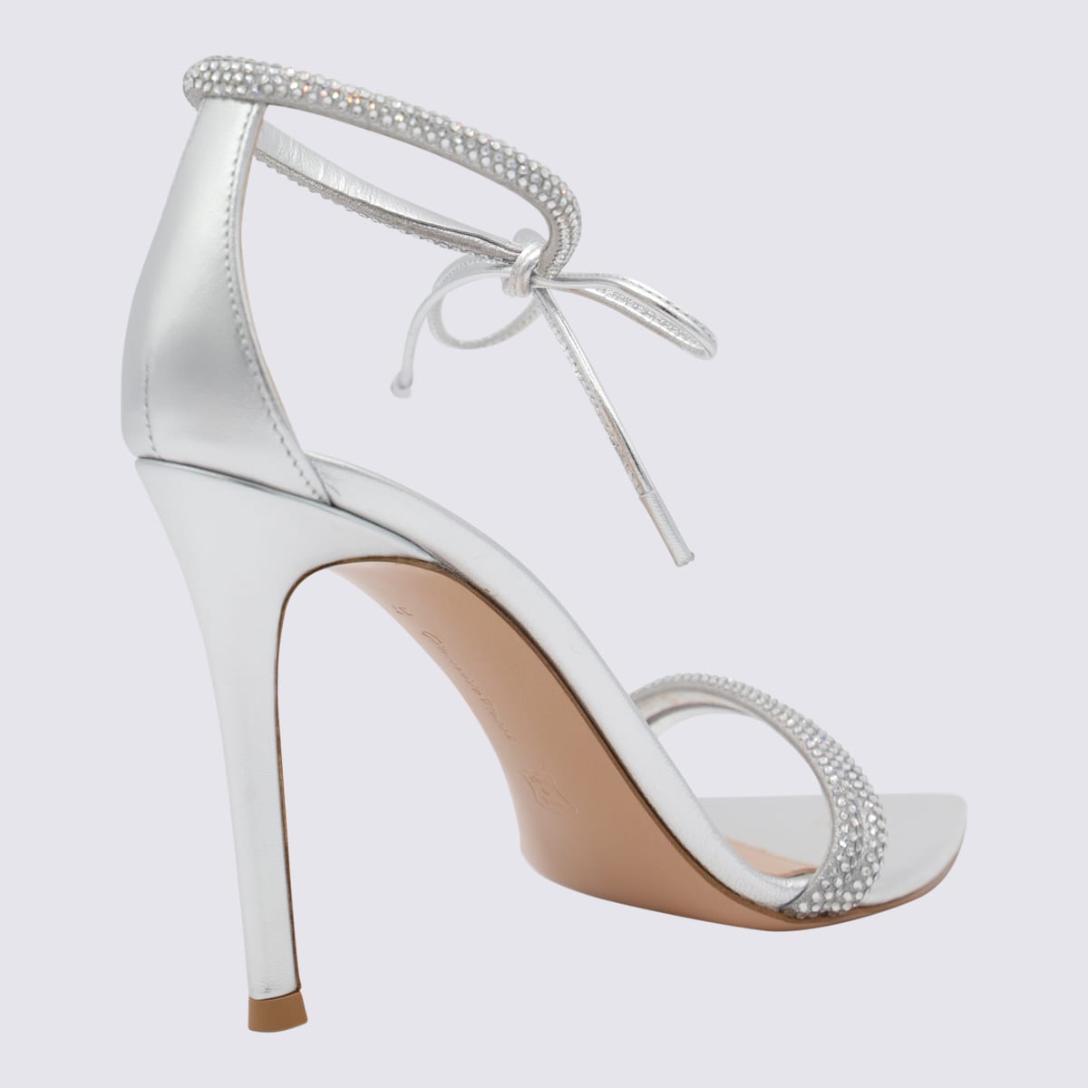 Gianvito Rossi Silver Leather Sandals | italist