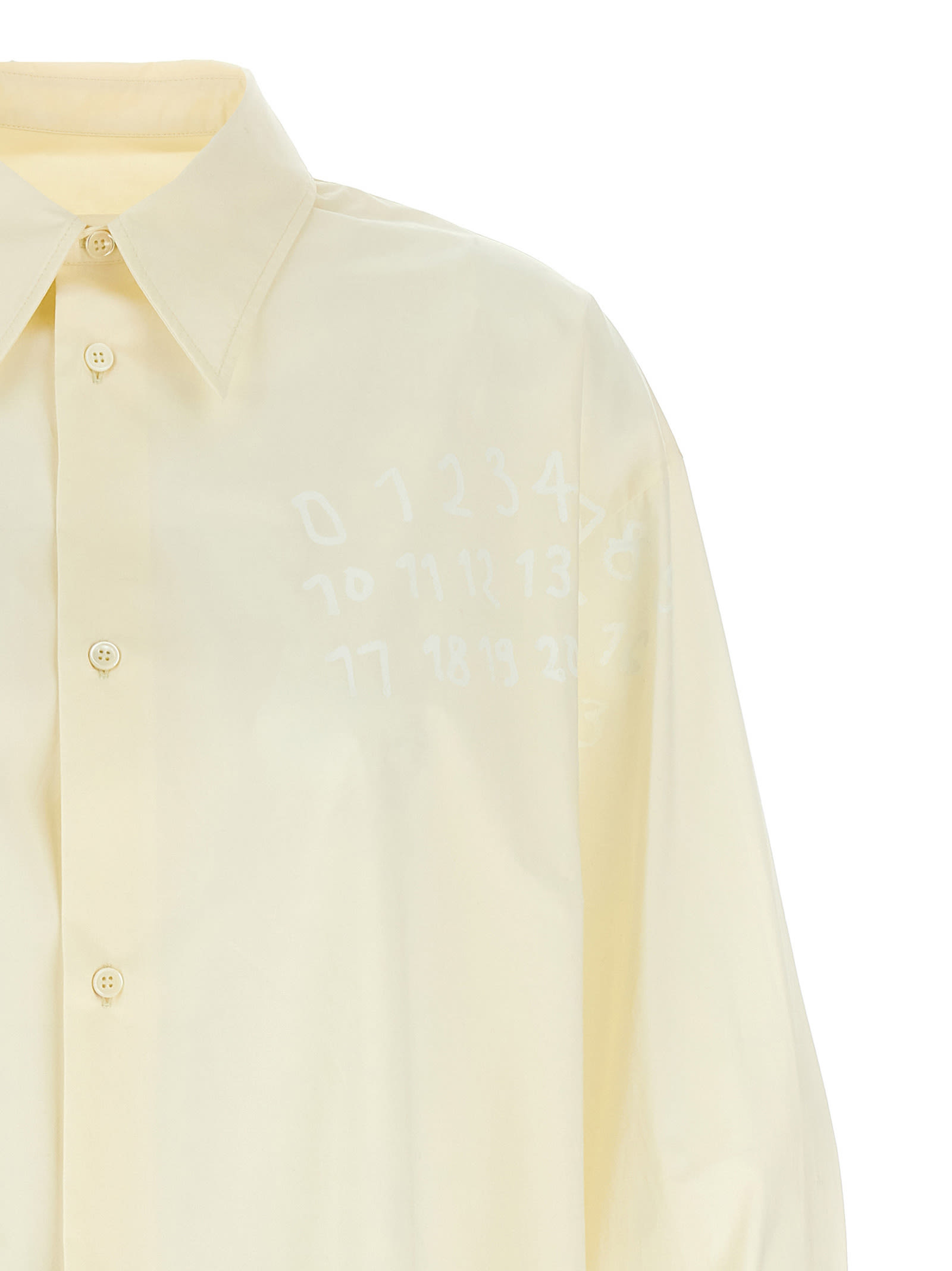 ワンピース MM6 MAISON MARGIELA LOGO PRINT CHEMISIER DRESS MM6 Maison Margiela Logo Print Chemisier Dress | italist