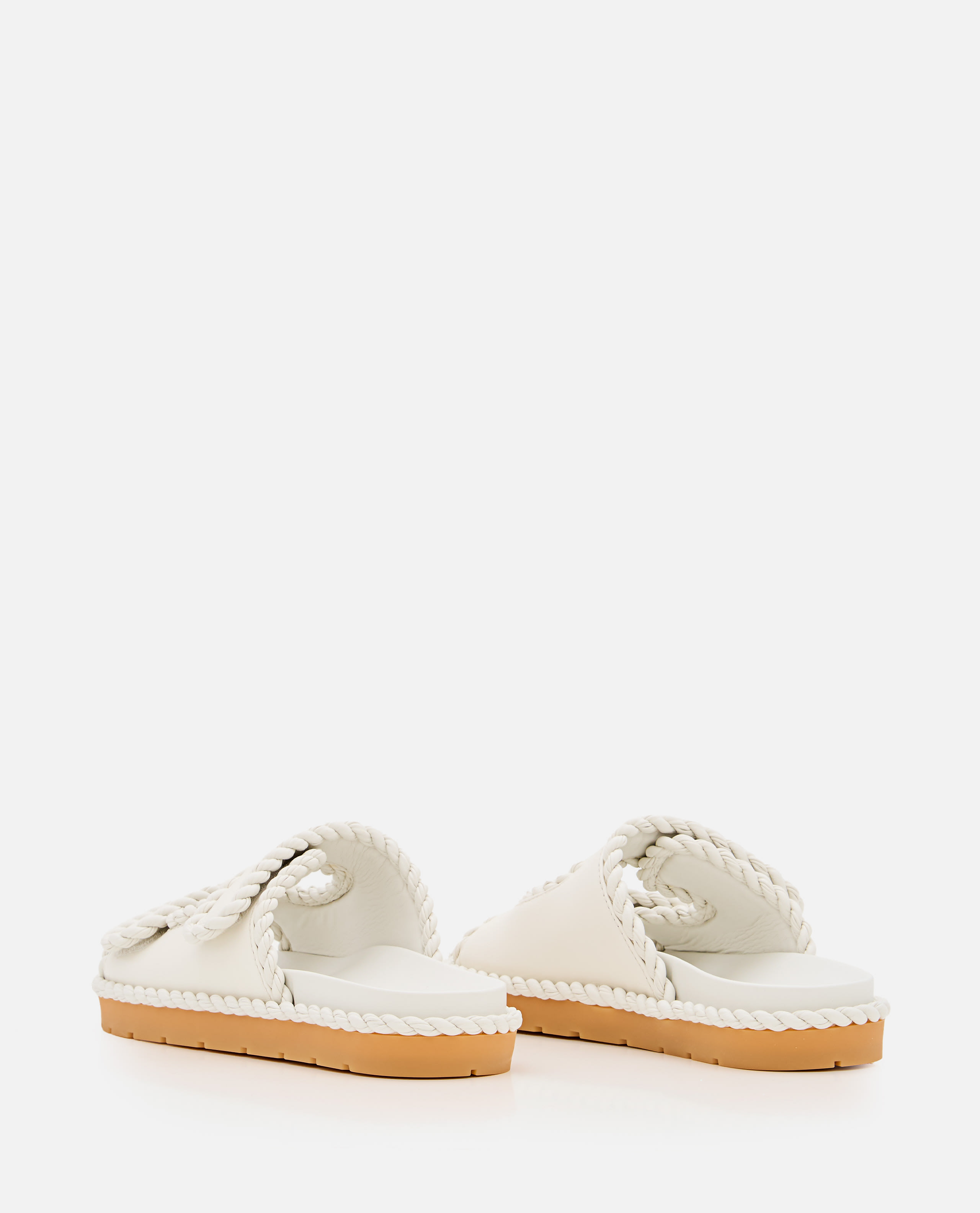 サンダル・ミュール Bottega Veneta Sandali Jack Flat Sandals Jack leather sandals in black - Bottega Veneta | Mytheresa