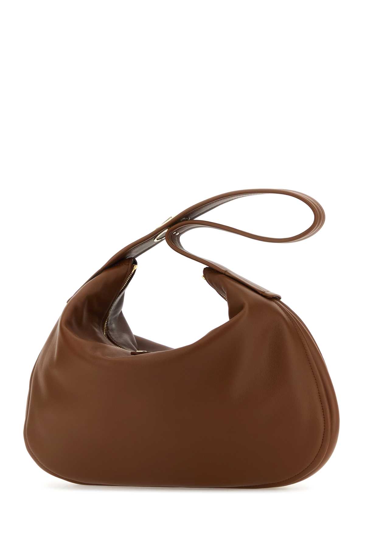 ショルダーバッグ・ポシェット Valentino Garavani Brown Leather Large Go-Hobo Shoulder Bag Valentino Garavani Brown Leather Large Go-hobo Shoulder Bag