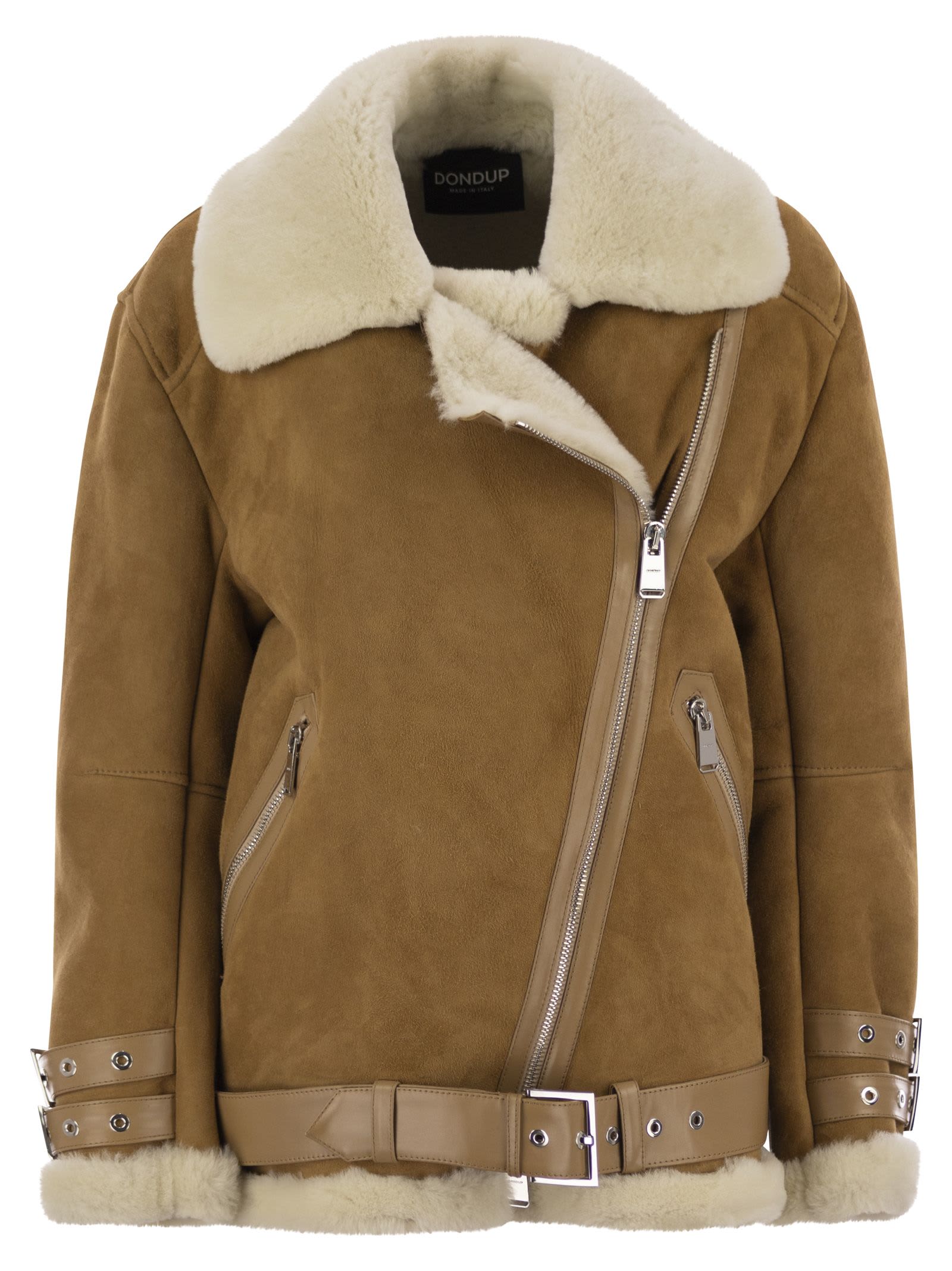 レザージャケット・コート DONDUP FW24 Loose shearling jacket (DJ648PL0516DXXX 430) Dondup Loose Shearling Jacket | italist