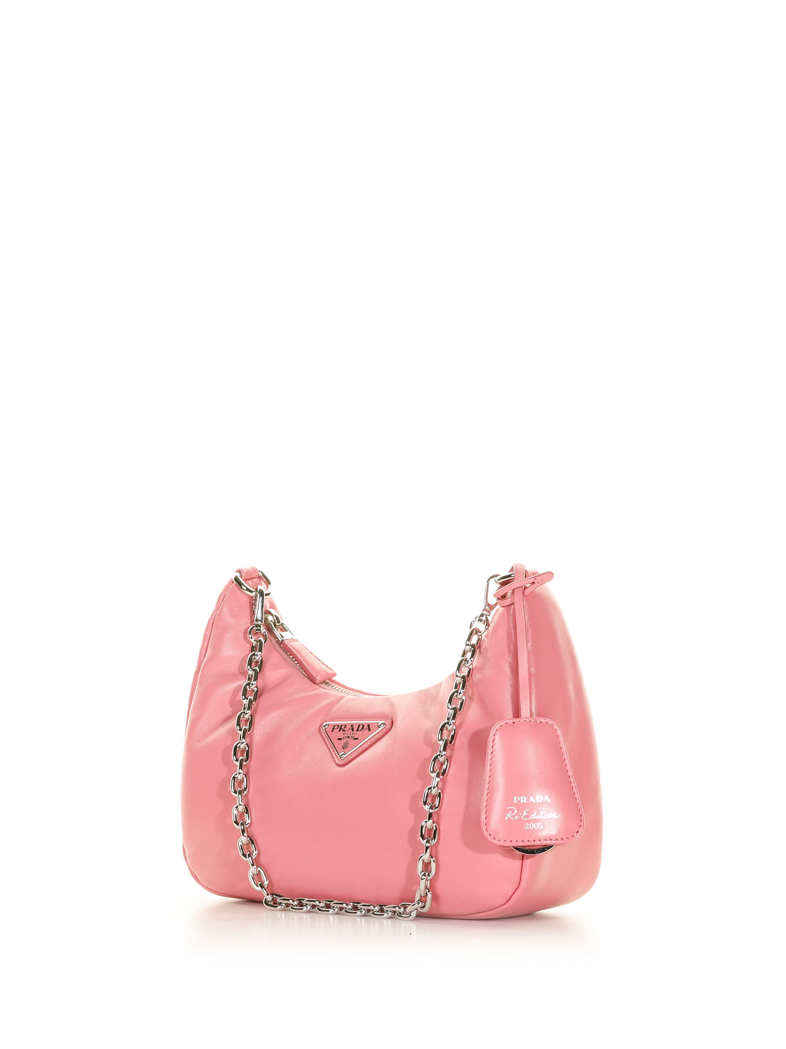 Prada Padded Nappa leather Re-Edition Shoulder Bag Pink | 3D model