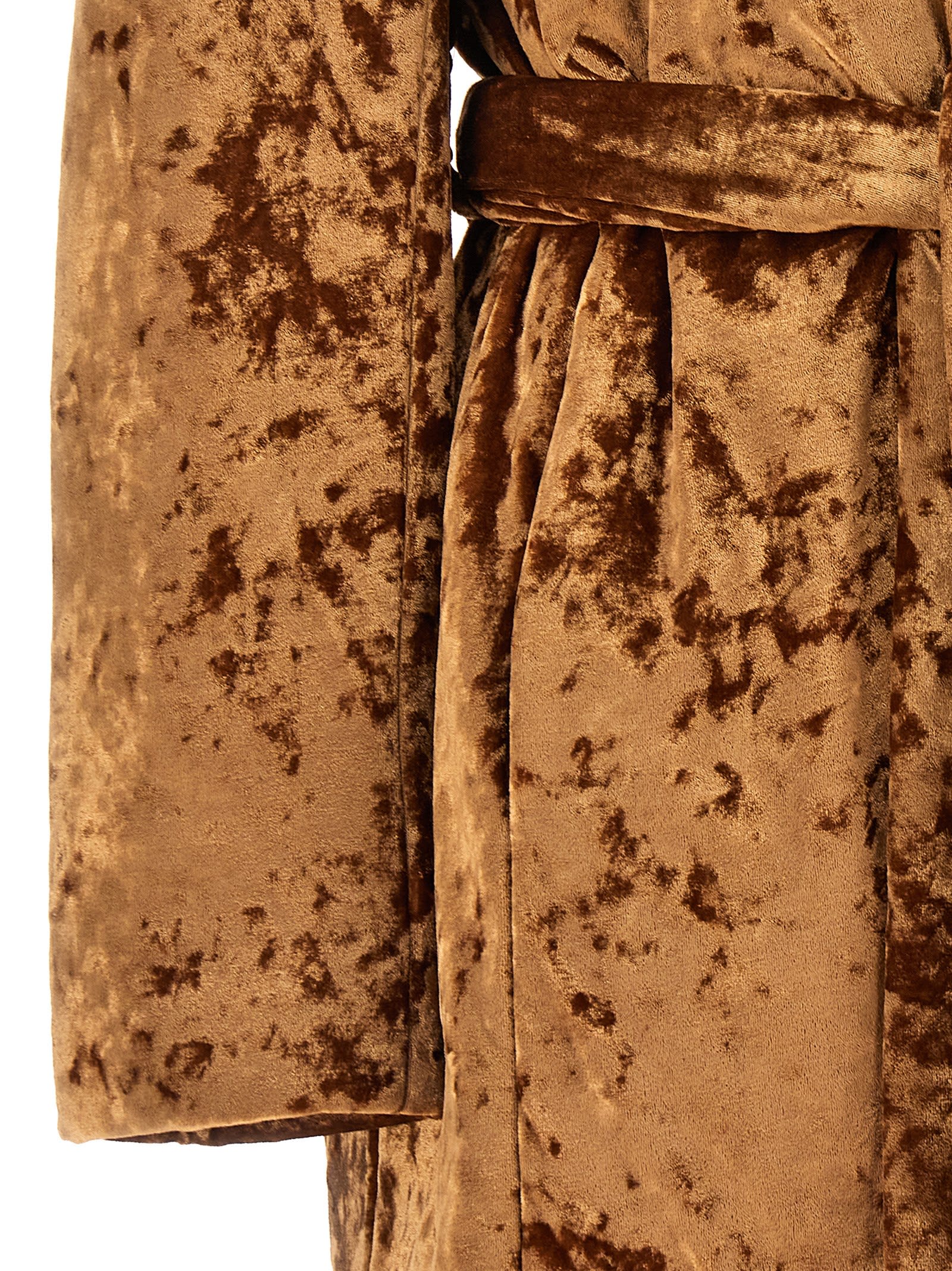 Atlein 'crushed Velvet' Coat | italist Atlein 'crushed Velvet' Coat | italist