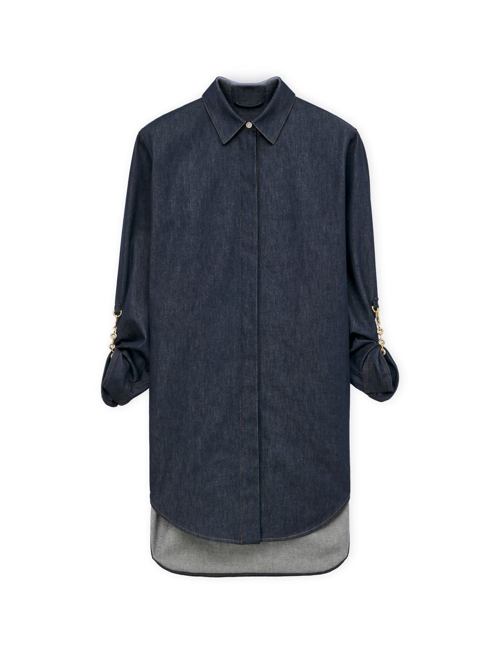 Loewe Denim Chain Shirt Dress | italist
