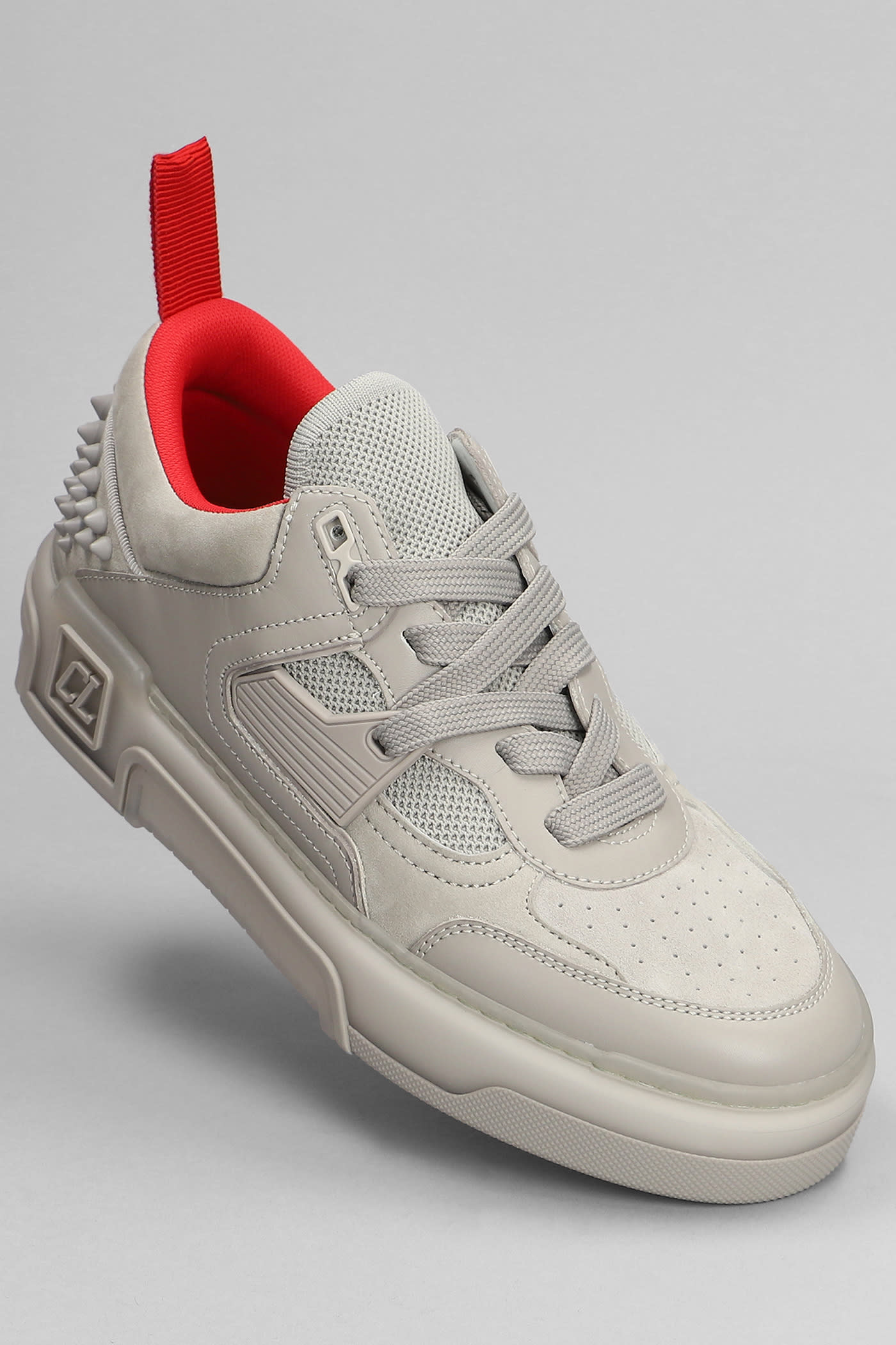 Christian Louboutin Astroloubi Sneakers In Grey Suede And