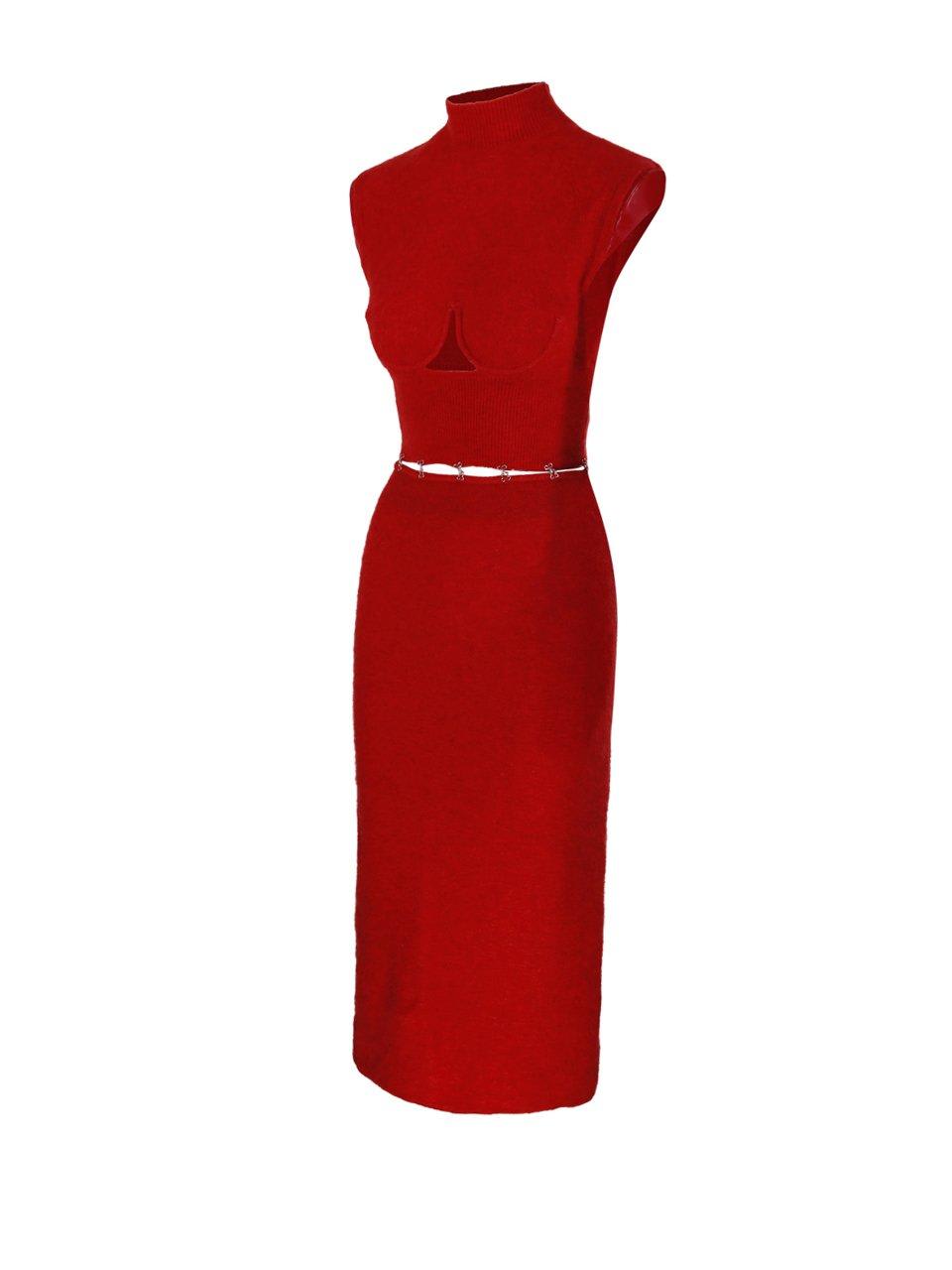 【送料&関税込】SportMax Cut-out High Neck Dress SportMax Cut-out High Neck Dress | italist
