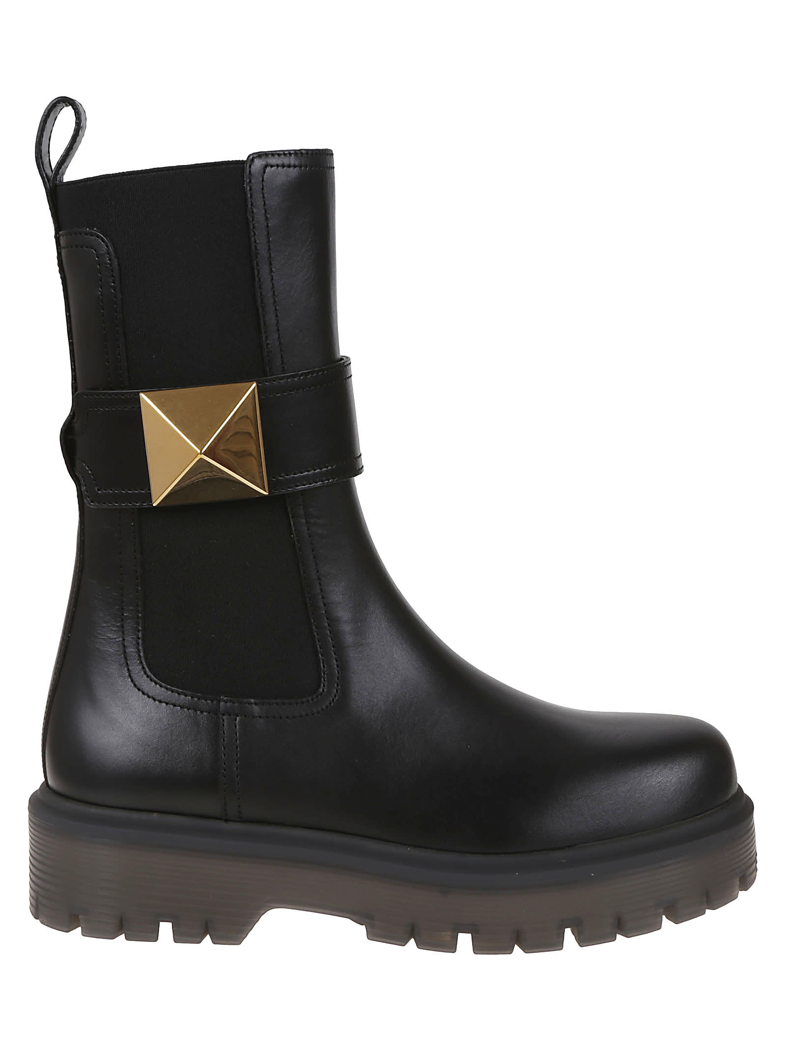 VALENTINO Beatle アンクルブーツ 新品 Valentino Garavani M-way Rockstud Beatle In Calfskin With