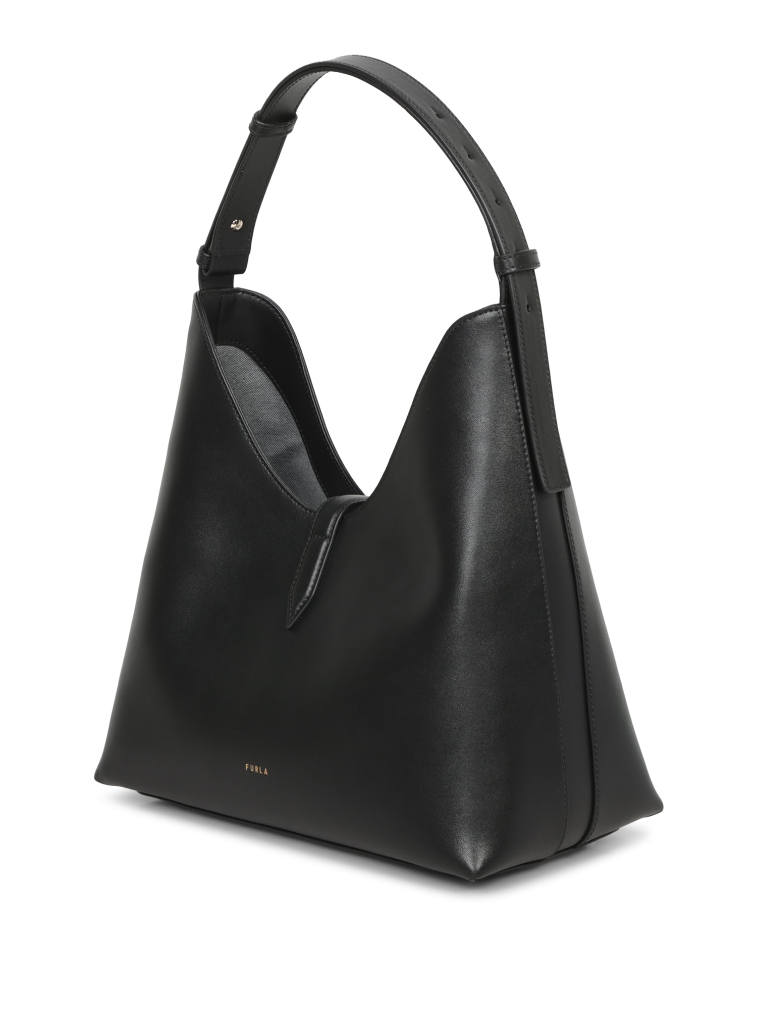 Furla Goccia M Hobo Black Bag | italist