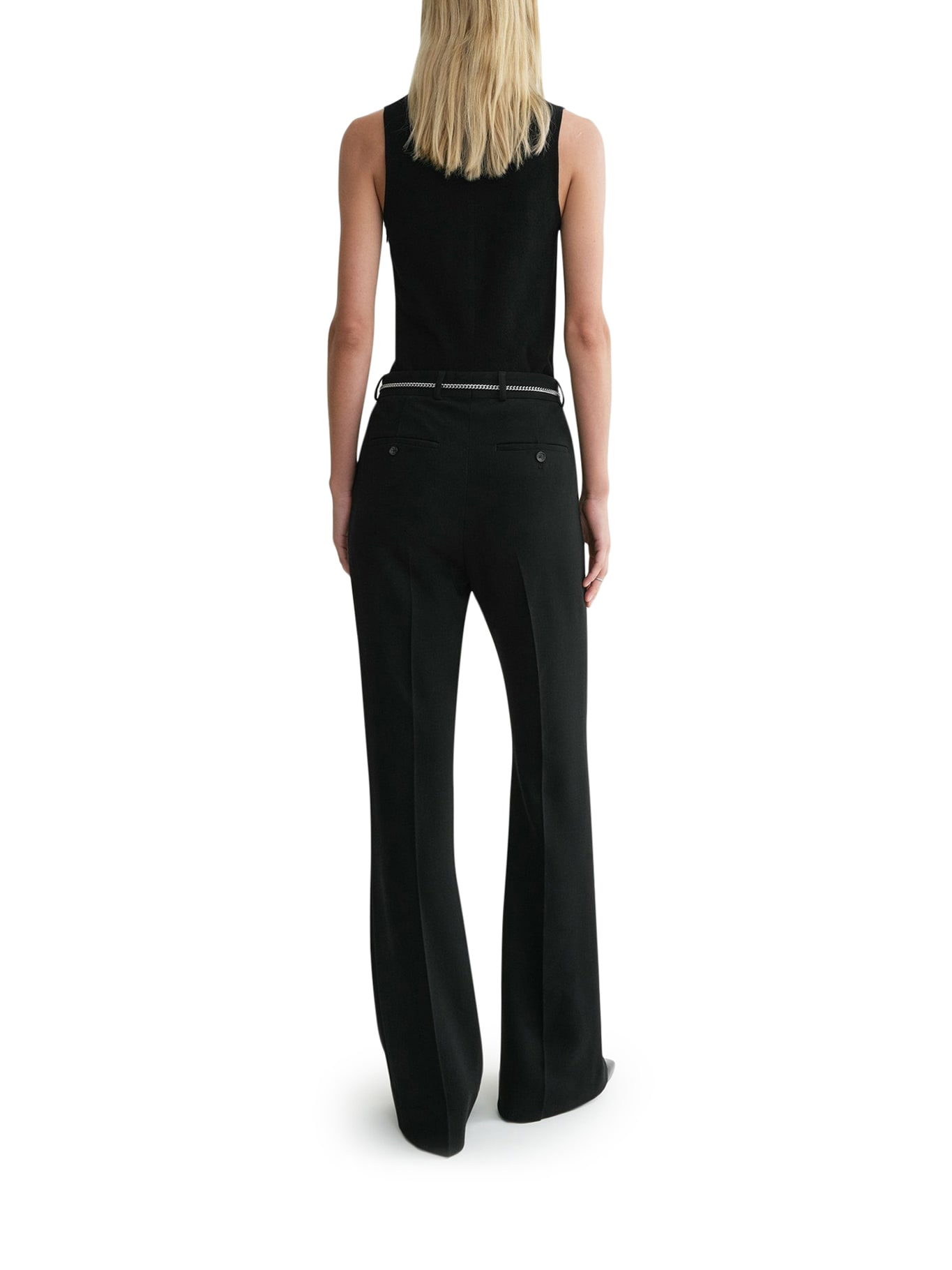 Totême Viscose And Virgin Wool Flare Trousers | italist