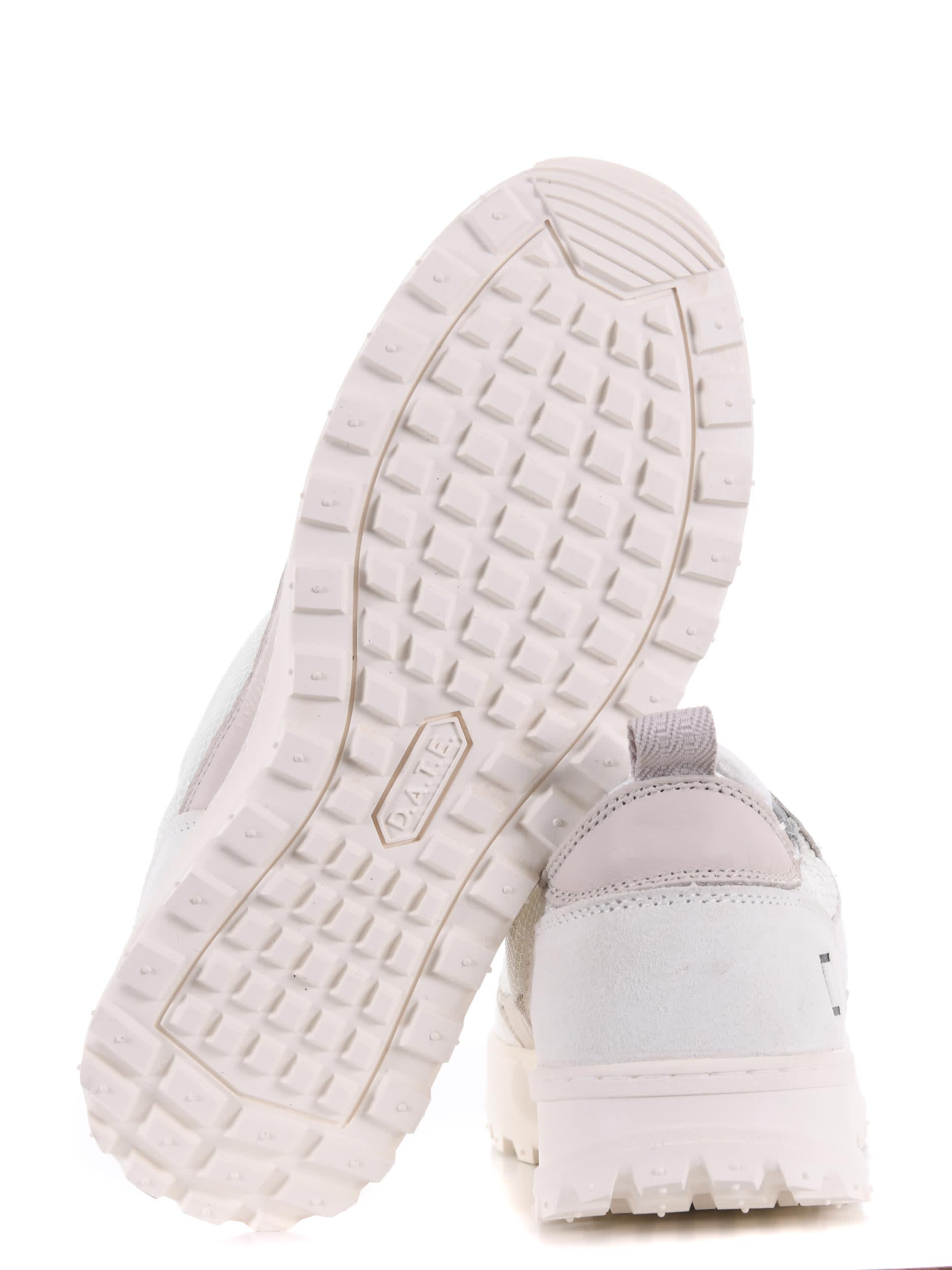 【DATE】KDUE Hybrid Sneakers Sneakers in canvas and suede Kdue hybrid White-celeste DATE