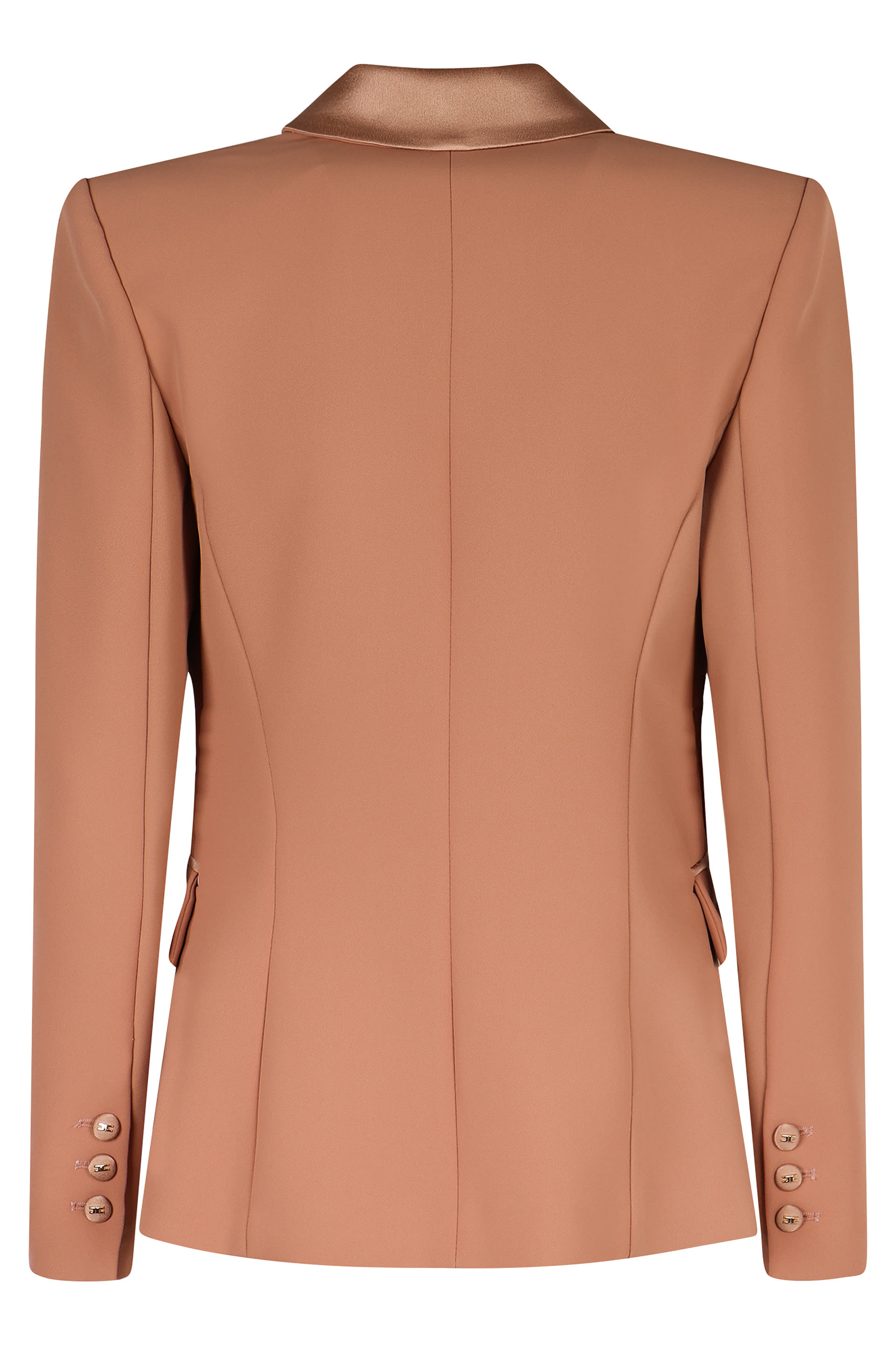 【25-26AW】ELISABETTA FRANCHI ロゴリボン クレープジャケット Elisabetta Franchi Crepe Blazer | italist
