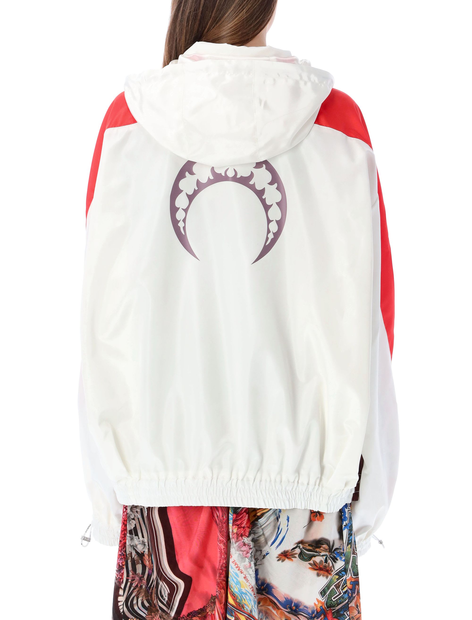 Boxy Moire track jacket in pink - Marine Serre | Mytheresa