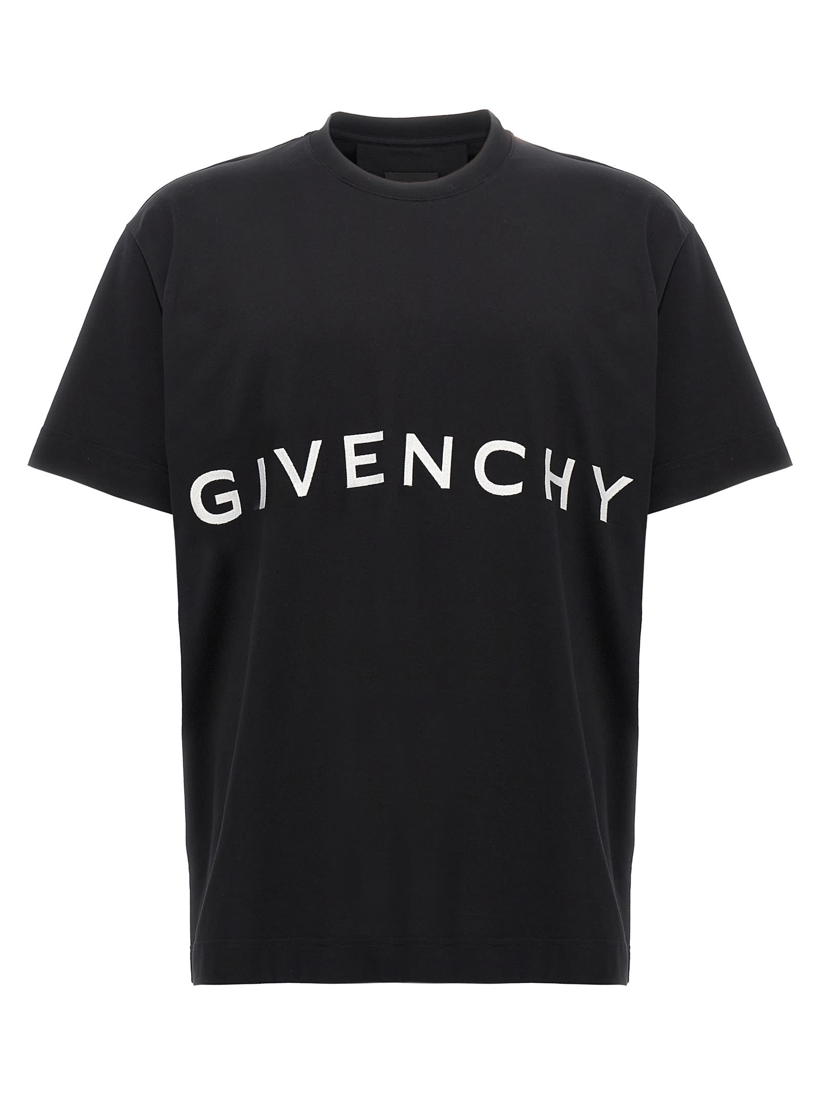 Tシャツ・カットソー GIVENCHY FW24 Embroidery t-shirt (BM716G3YCC 001) Givenchy Logo Embroidery T-shirt | italist