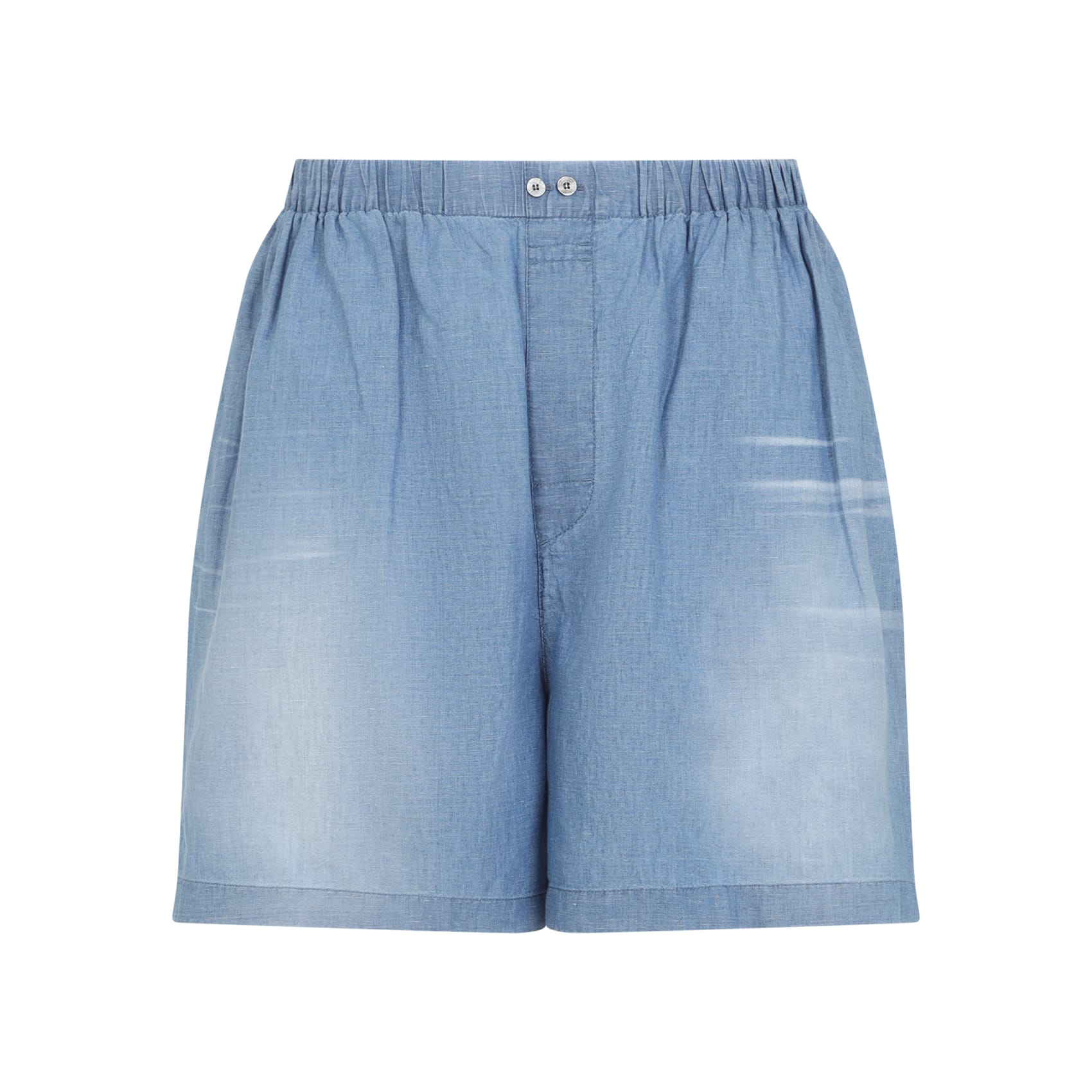Acne Studios - Denim shorts - loose fit - Mid blue