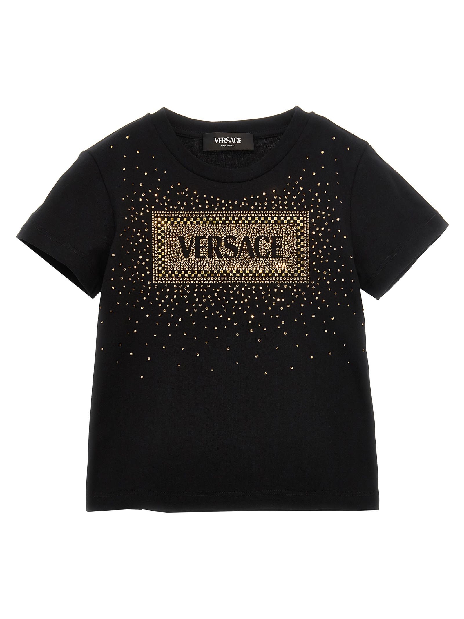 VERSACE バロッコ シルエット ブランドロゴ Tシャツ グレー org.jpg