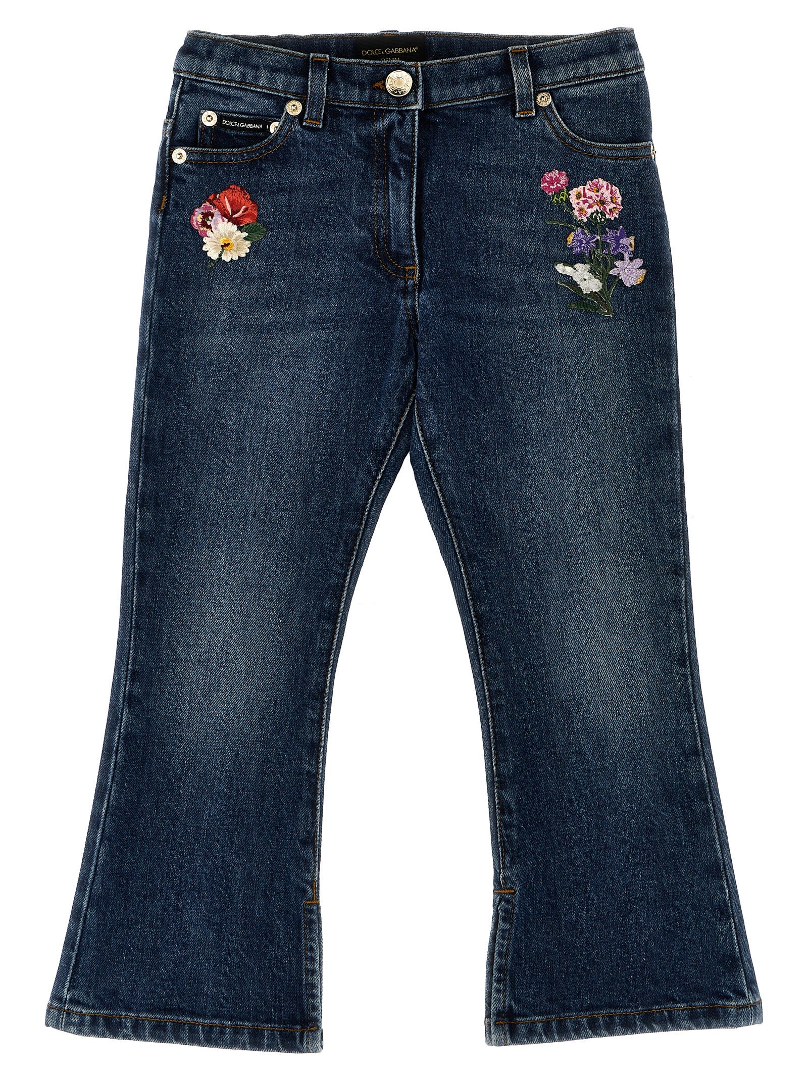 【関税込み】dolce & gabbana LOGO EMBROIDERY JEANS Dolce & Gabbana Embroidery Jeans | italist