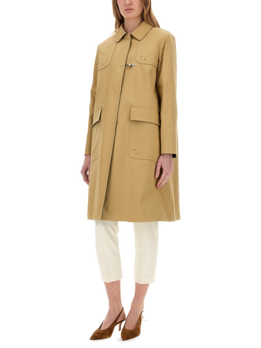 Fay Stretch Gabardine Car Coat | italist