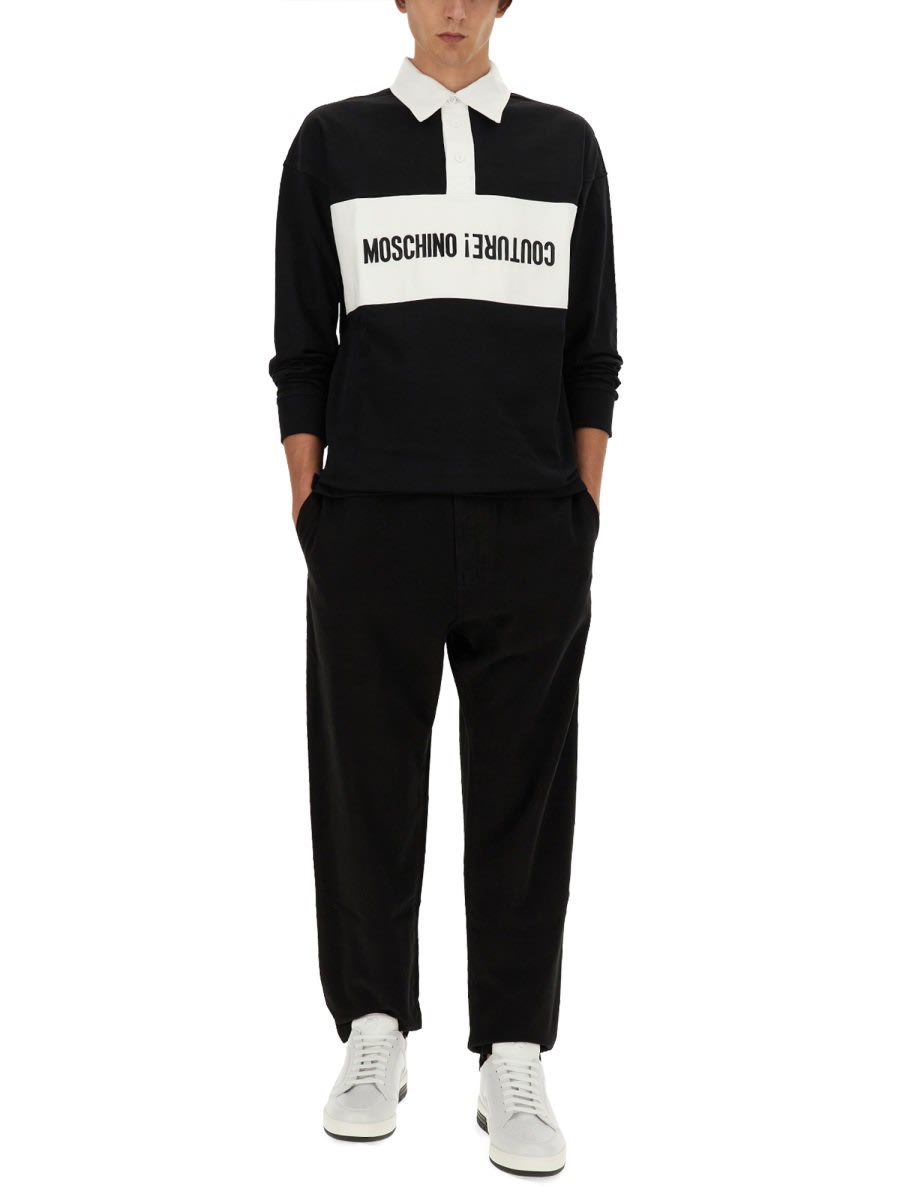 Tシャツ・カットソー Moschino FW24 UPSIDEDOWN LOGO POLO SHIRT (16047044_2555) Moschino Upsidedown Logo Polo Shirt | italist