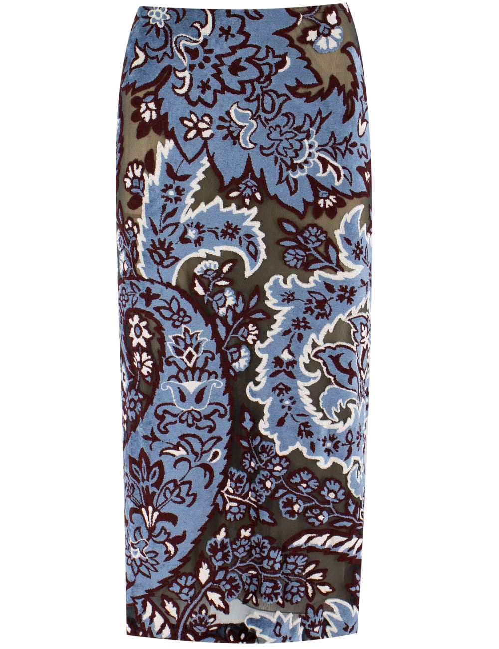 【関税&送料込】Etro Skirt Etro Floral Pasiley Tulle Midi Skirt | italist