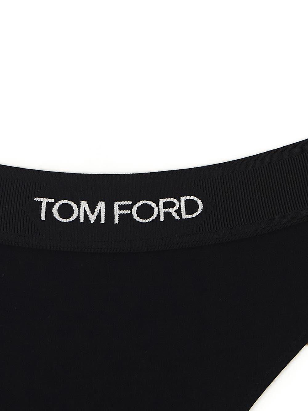 TOM FORD logo-waistband Thong - Farfetch