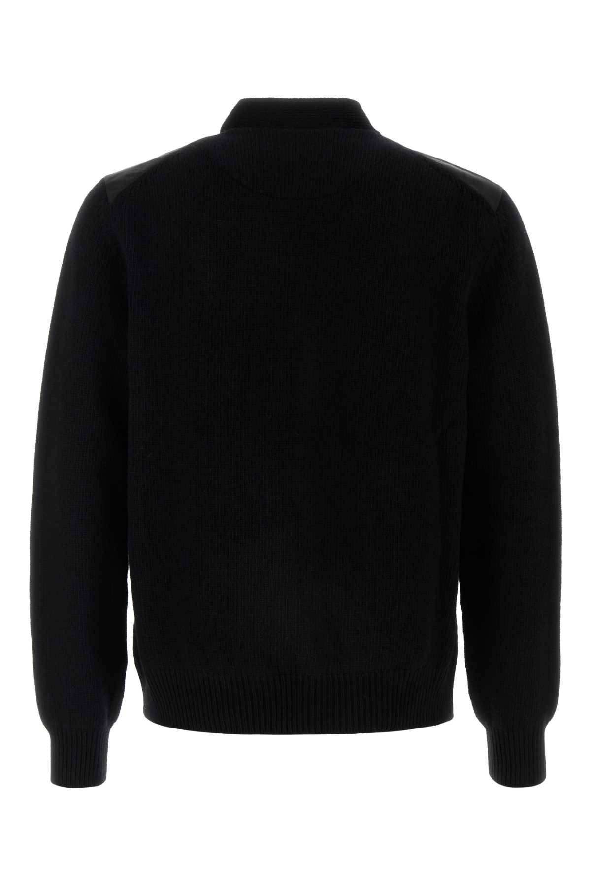 【送料&関税込】Prada Black Wool Blend Cardigan Prada Black Wool Blend Cardigan | italist
