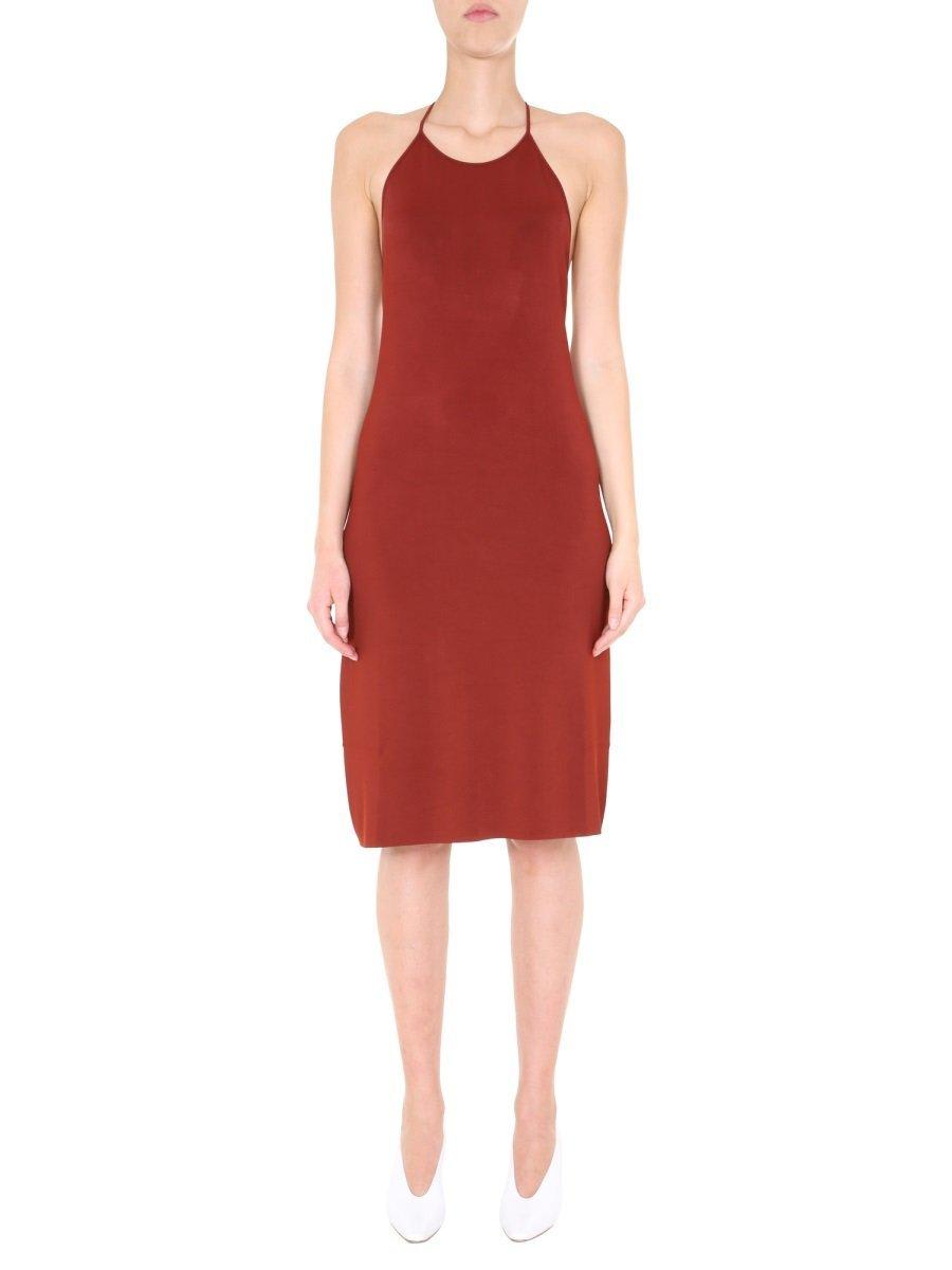 【送料&関税込】Bottega Veneta Open Back Halter Dress Bottega Veneta Opened Back FLUID Halterneck Dress women