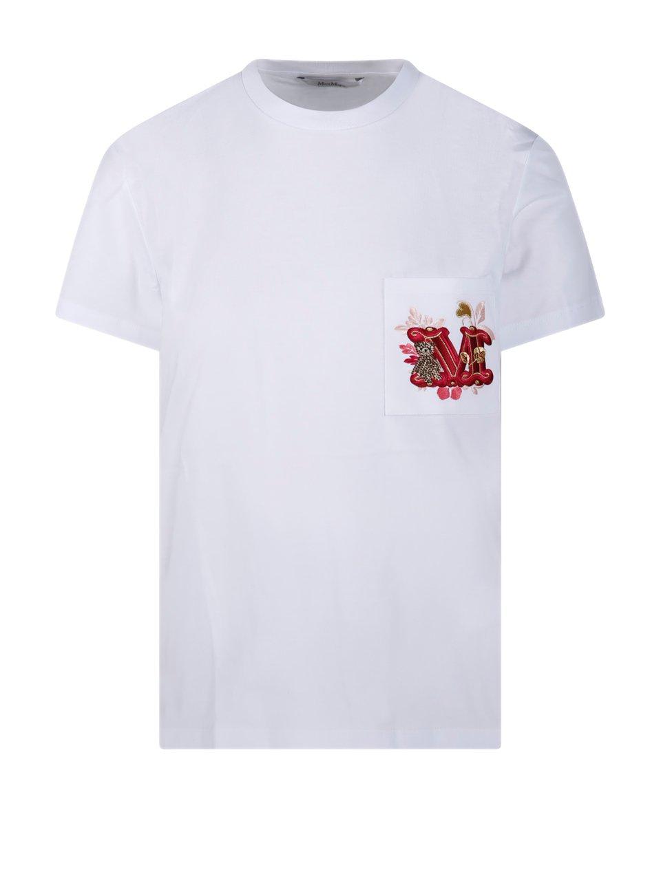 Max Mara Logo Embellished Crewneck T-shirt | italist, ALWAYS