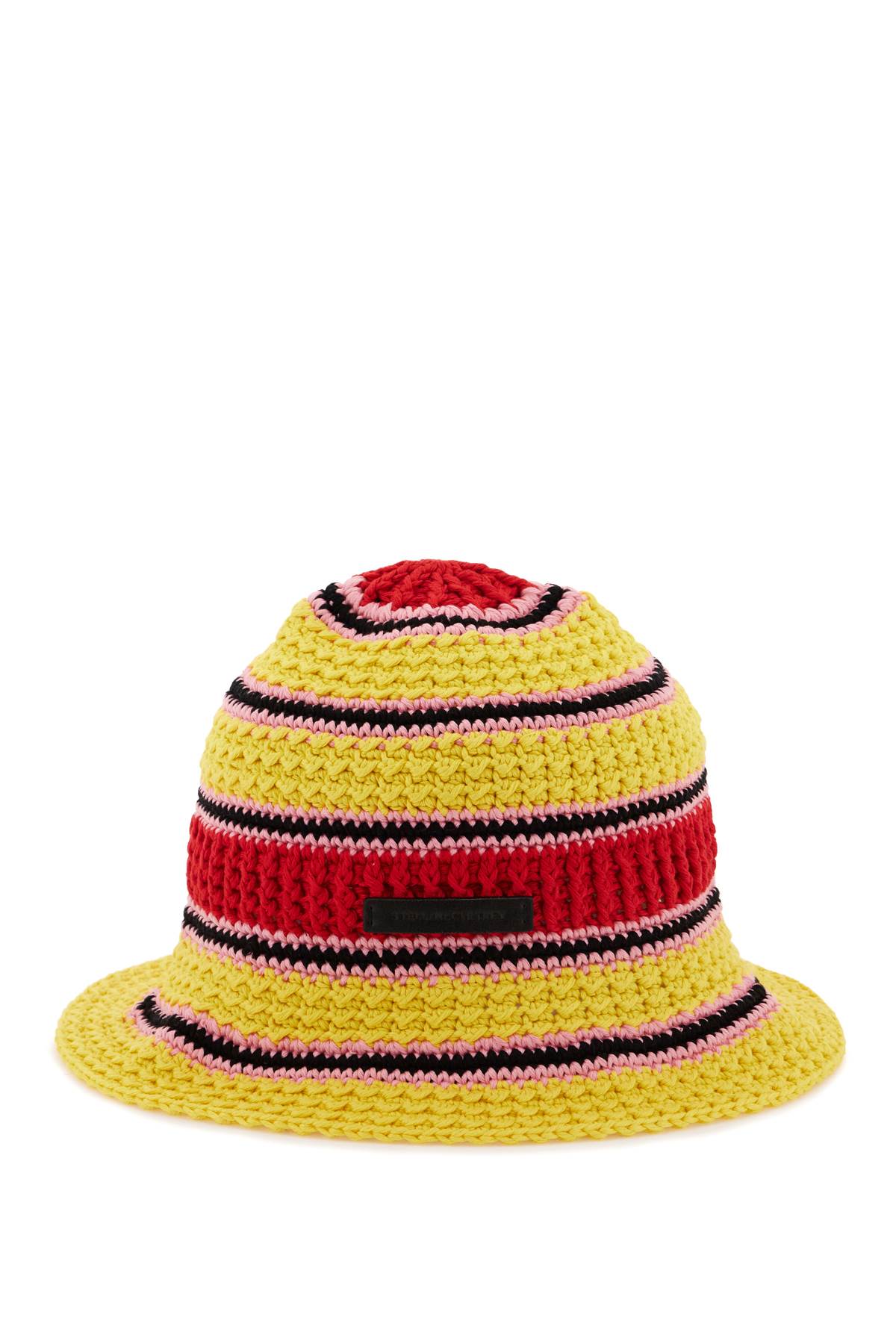 【送料&関税込】Stella McCartney Crochet Bucket Hat Logo cotton crochet bucket hat in multicoloured - Stella Mc