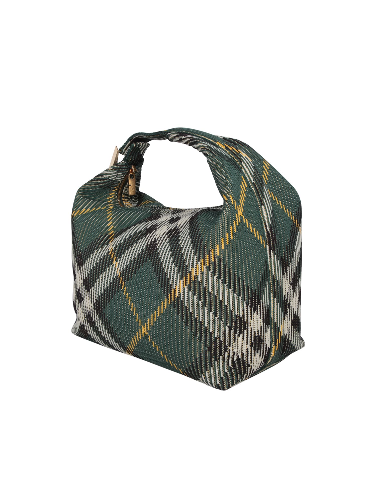 【関税&送料込】Burberry Embroidered Nylon Medium Peg Handba Burberry Embroidered Nylon Medium Peg Handbag | italist