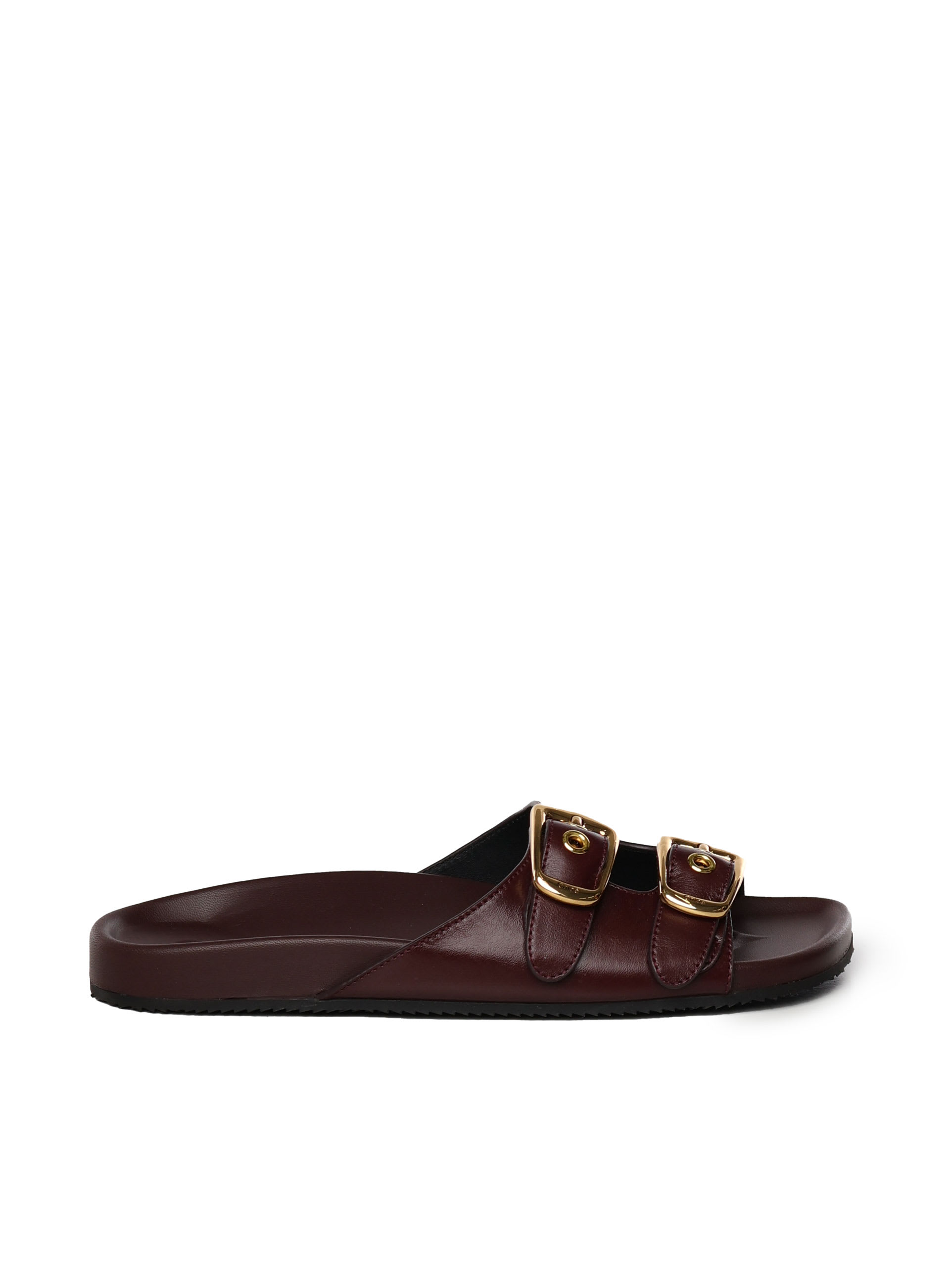 サンダル・ミュール Chloe SS25 Cream Isla slippers (CHC25U10NRG 243) Chloé Isla slide sandals for Women - Beige in UAE | Level Shoes