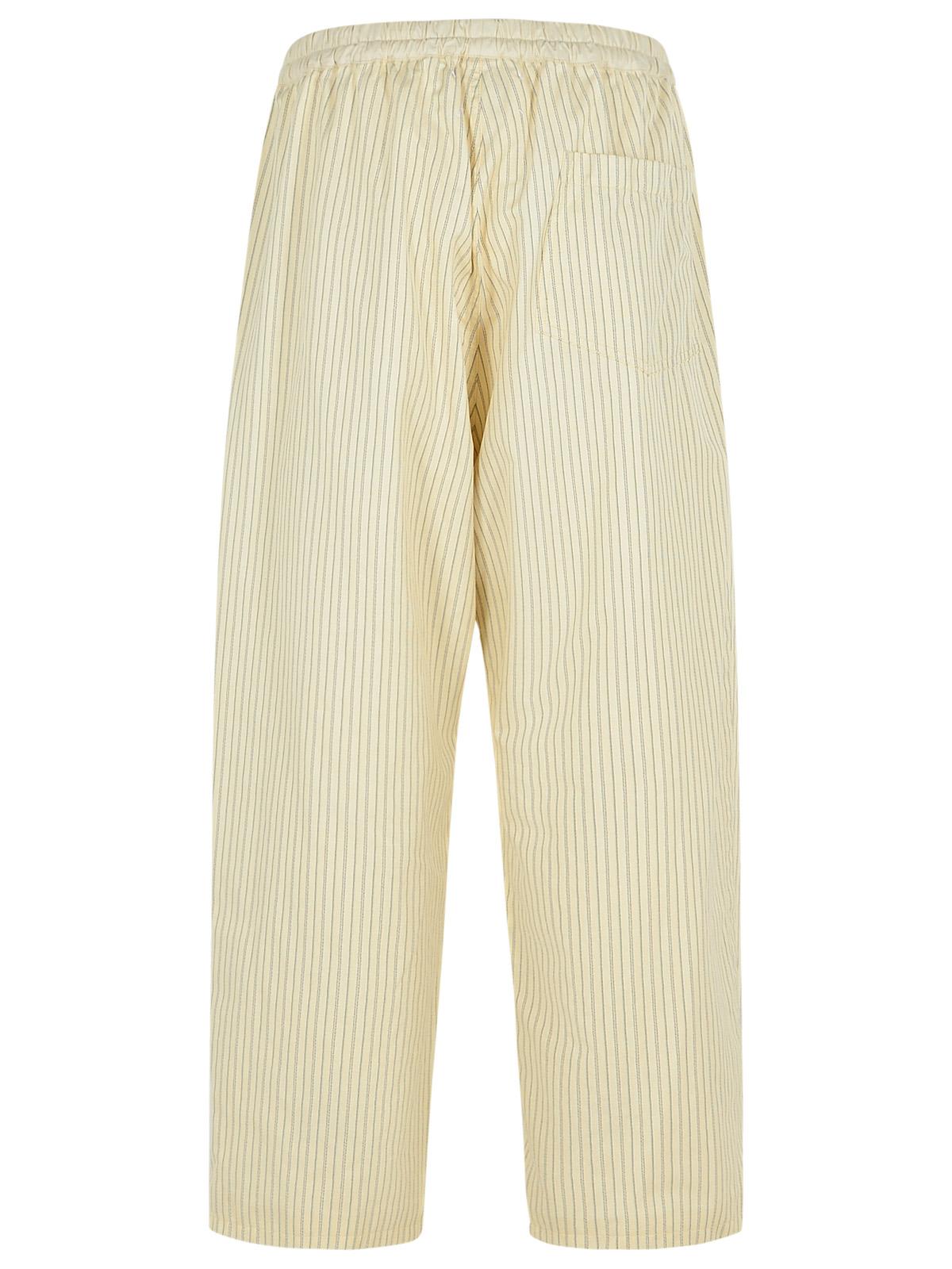 パンツ MAISON MARGIELA ivory cotton blend trousers Maison Margiela Ivory Cotton Blend Trousers | italist