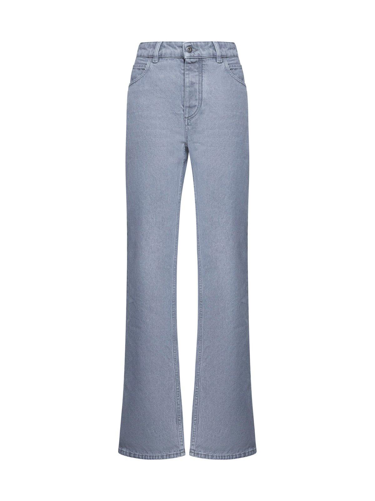 パンツ BOTTEGA VENETA LIGHT GREY WASHED FLARED DENIM PANTS Bottega Veneta® Women's Light Grey Washed Flared Denim in