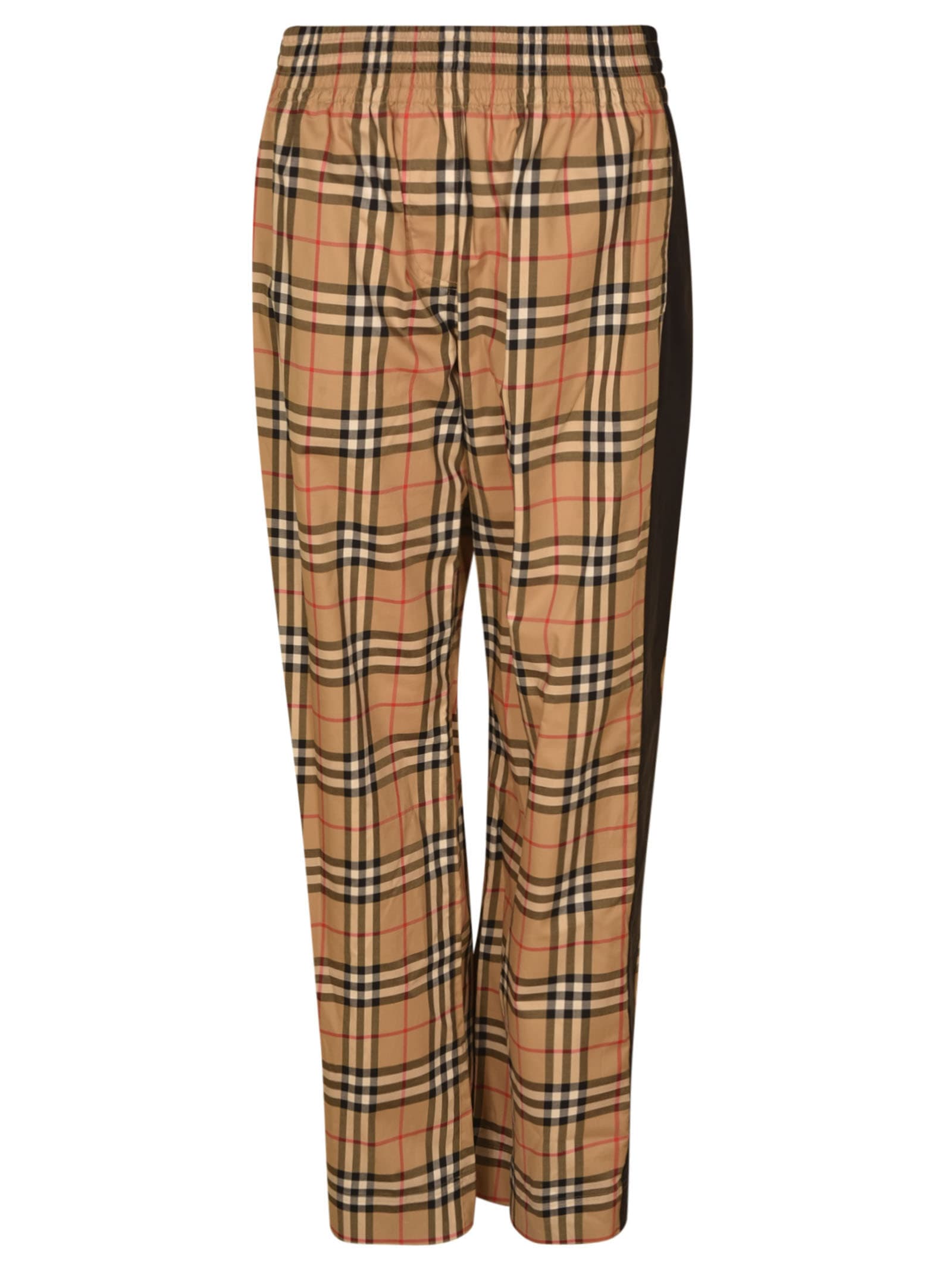 Burberry Elastic Waist Check Trousers | italist