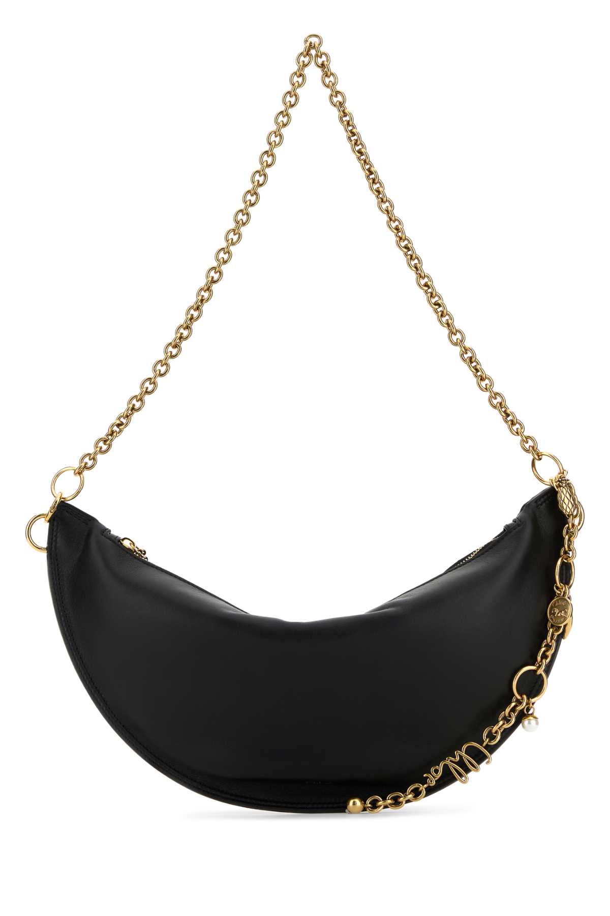 Chloé Black Nappa Leather Chloe Icons Shoulder Bag | italist