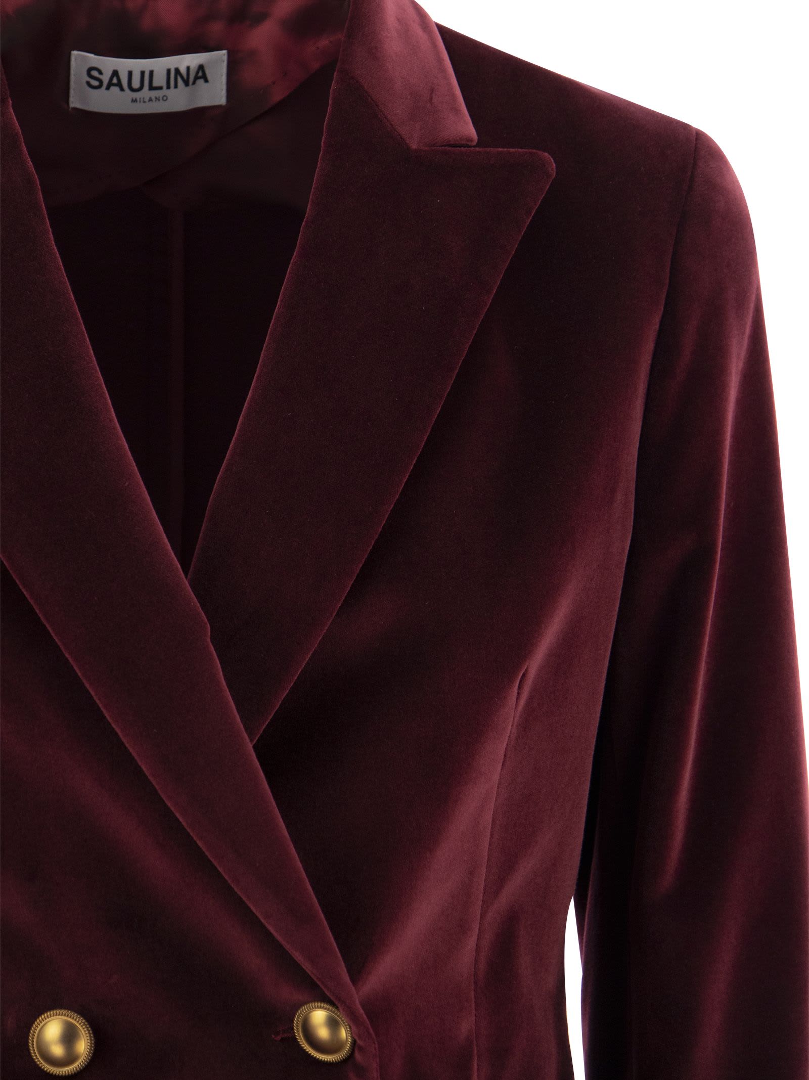 Saulina Milano Antonia - Single-breasted Velvet Jacket