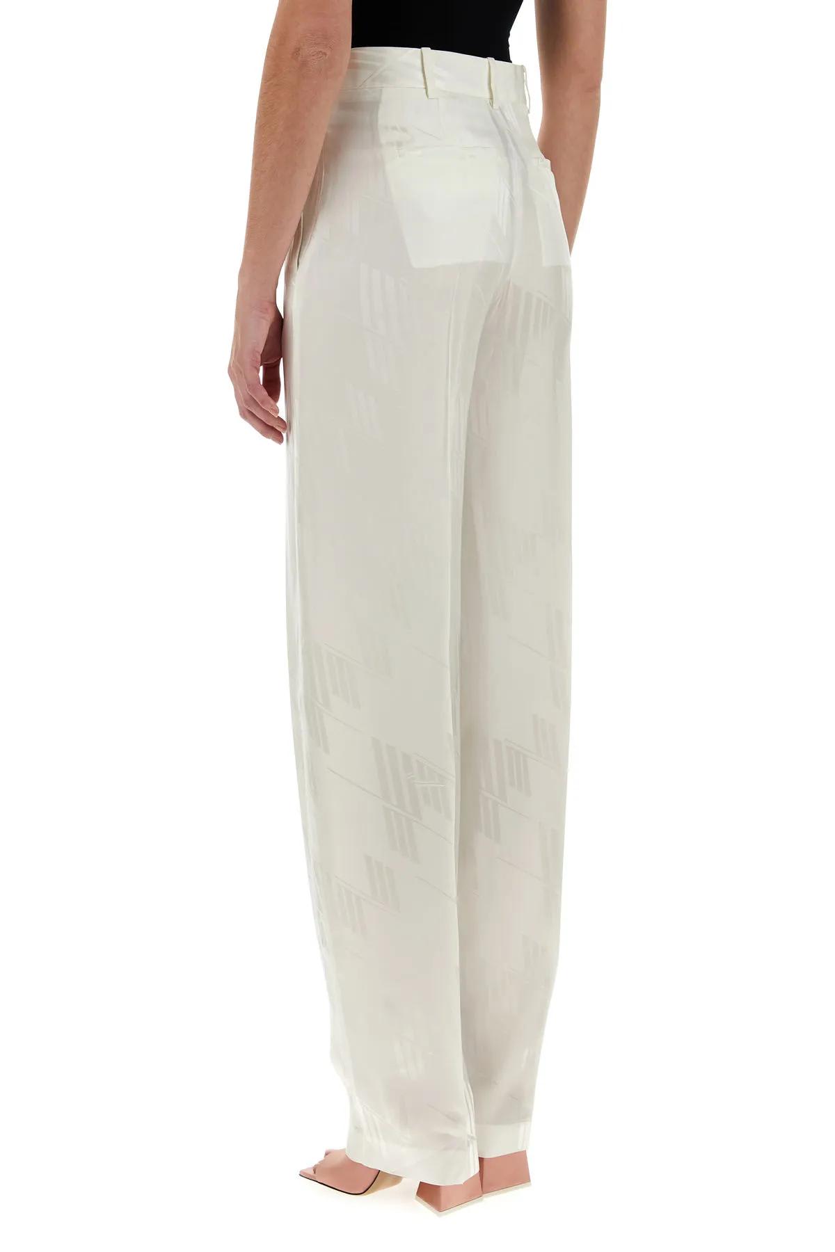 パンツ THE ATTICO White Satin Jagger Pant The Attico White Satin Jagger Pant | italist