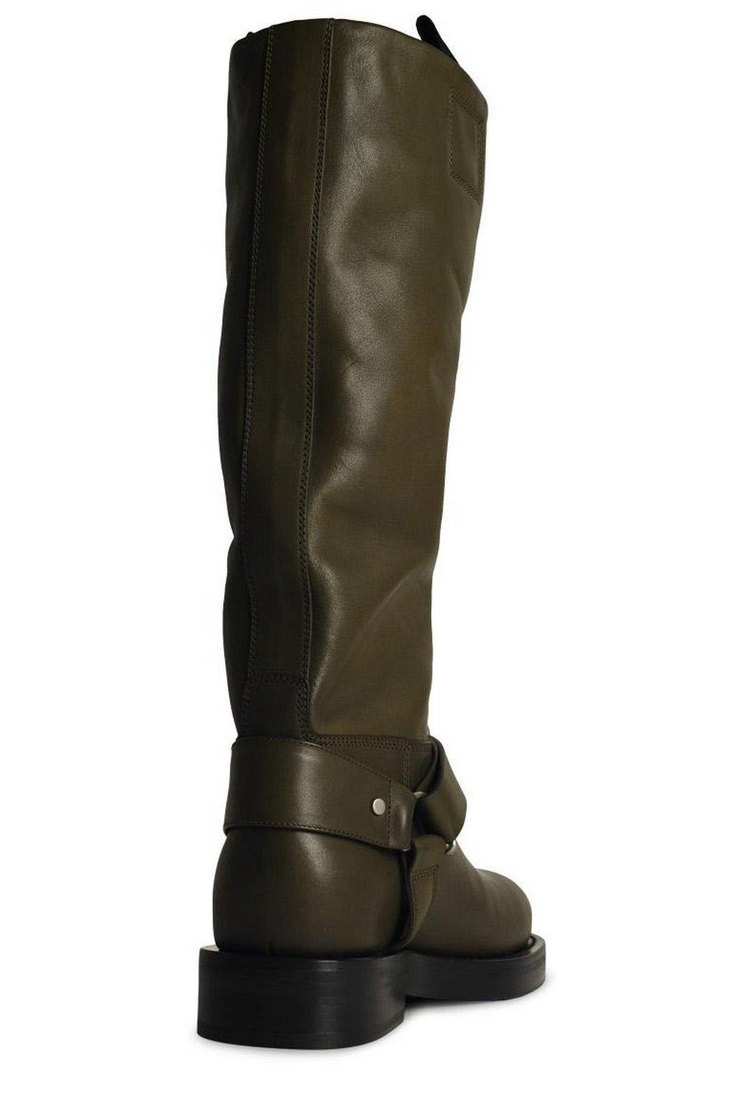 Burberry Green Leather Boots | italist