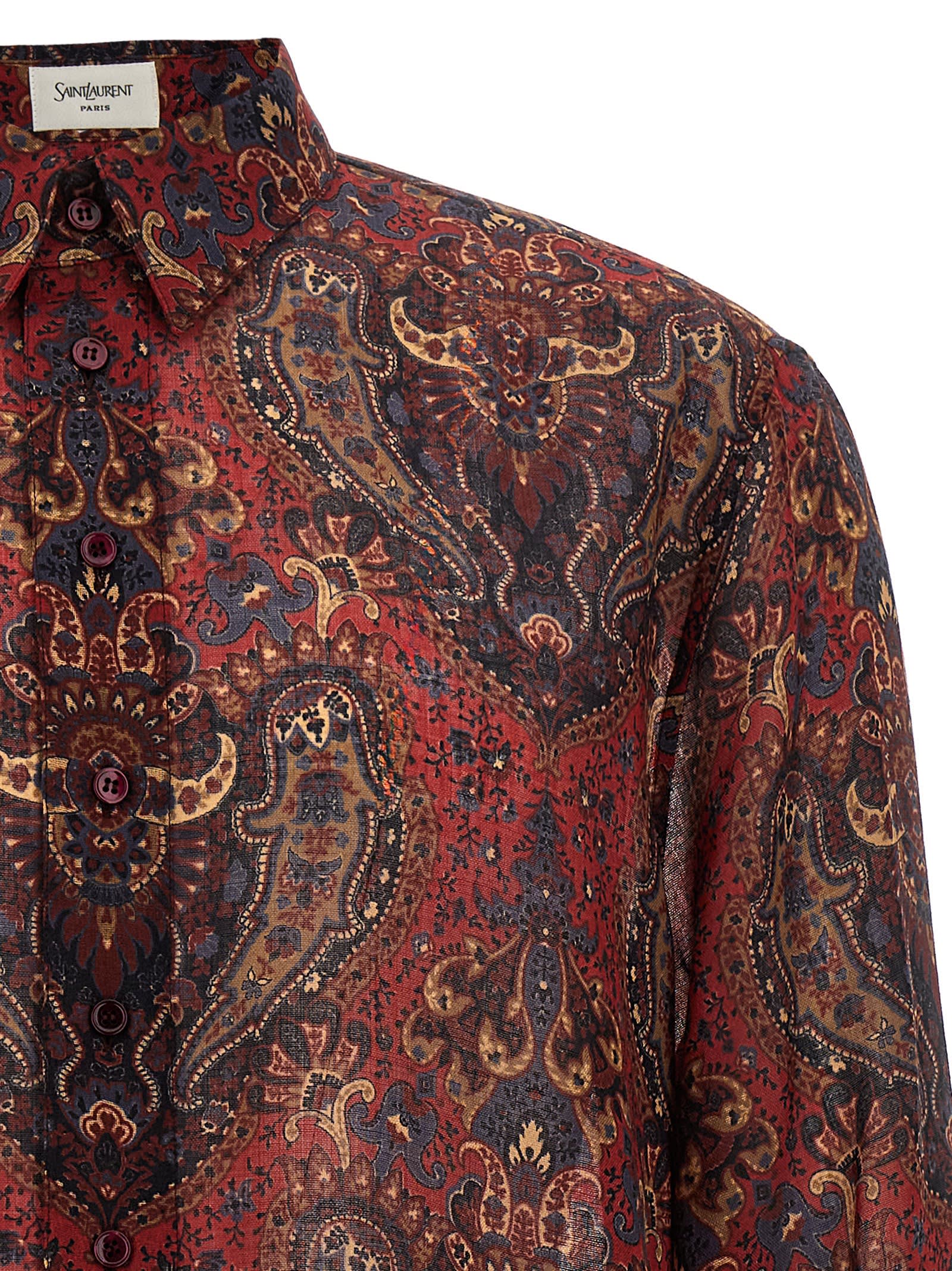 Saint Laurent Paisley Print Shirt | italist