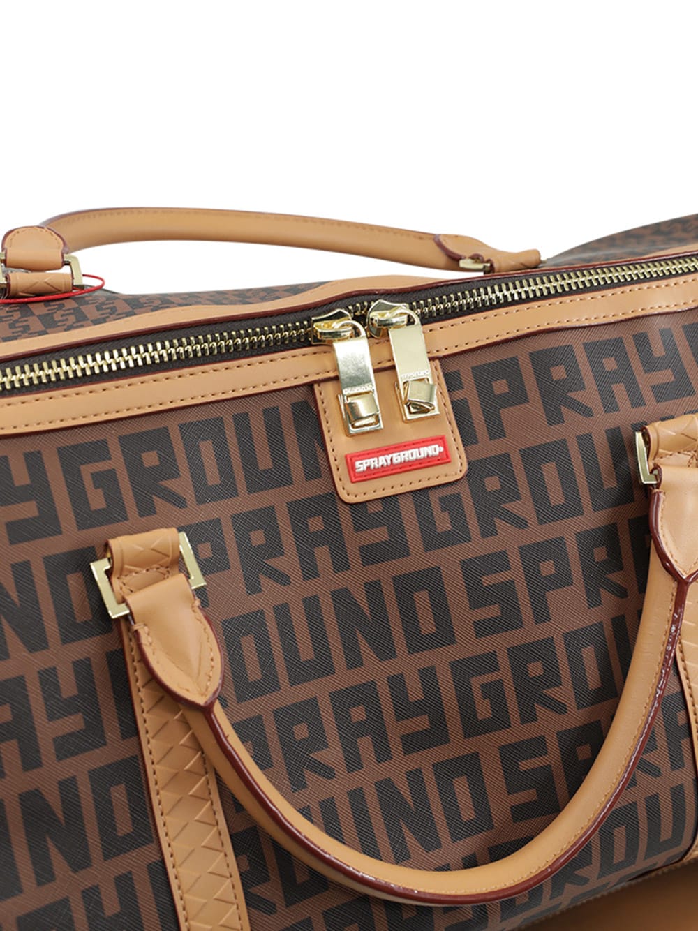 Sprayground Split Money Check Travel Duffle