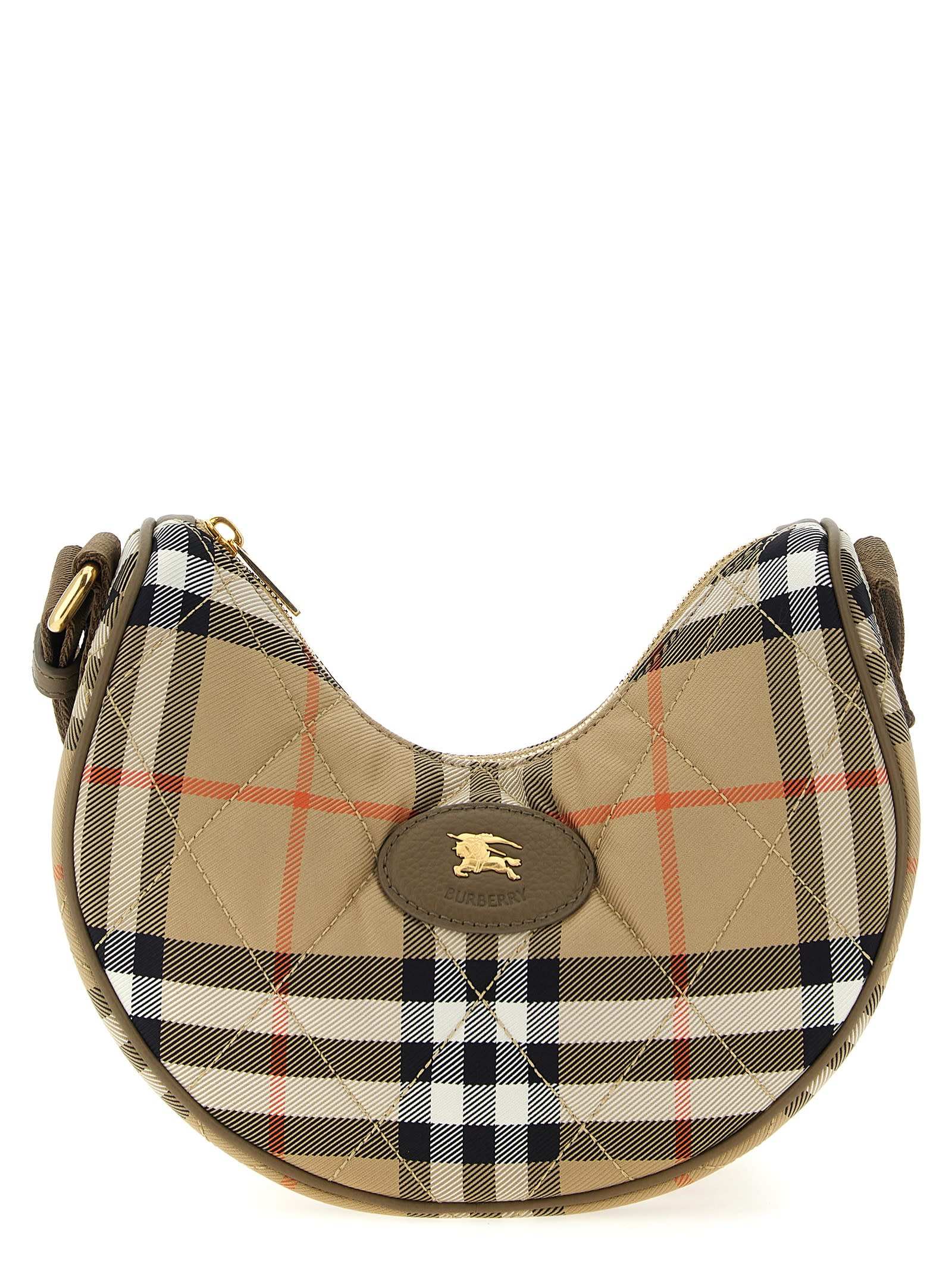 ショルダーバッグ・ポシェット Burberry Borsa Hobo Horseshoe In Nylon Trapuntato Horseshoe Crossbody Bag​ in Verdant - Women, Nylon