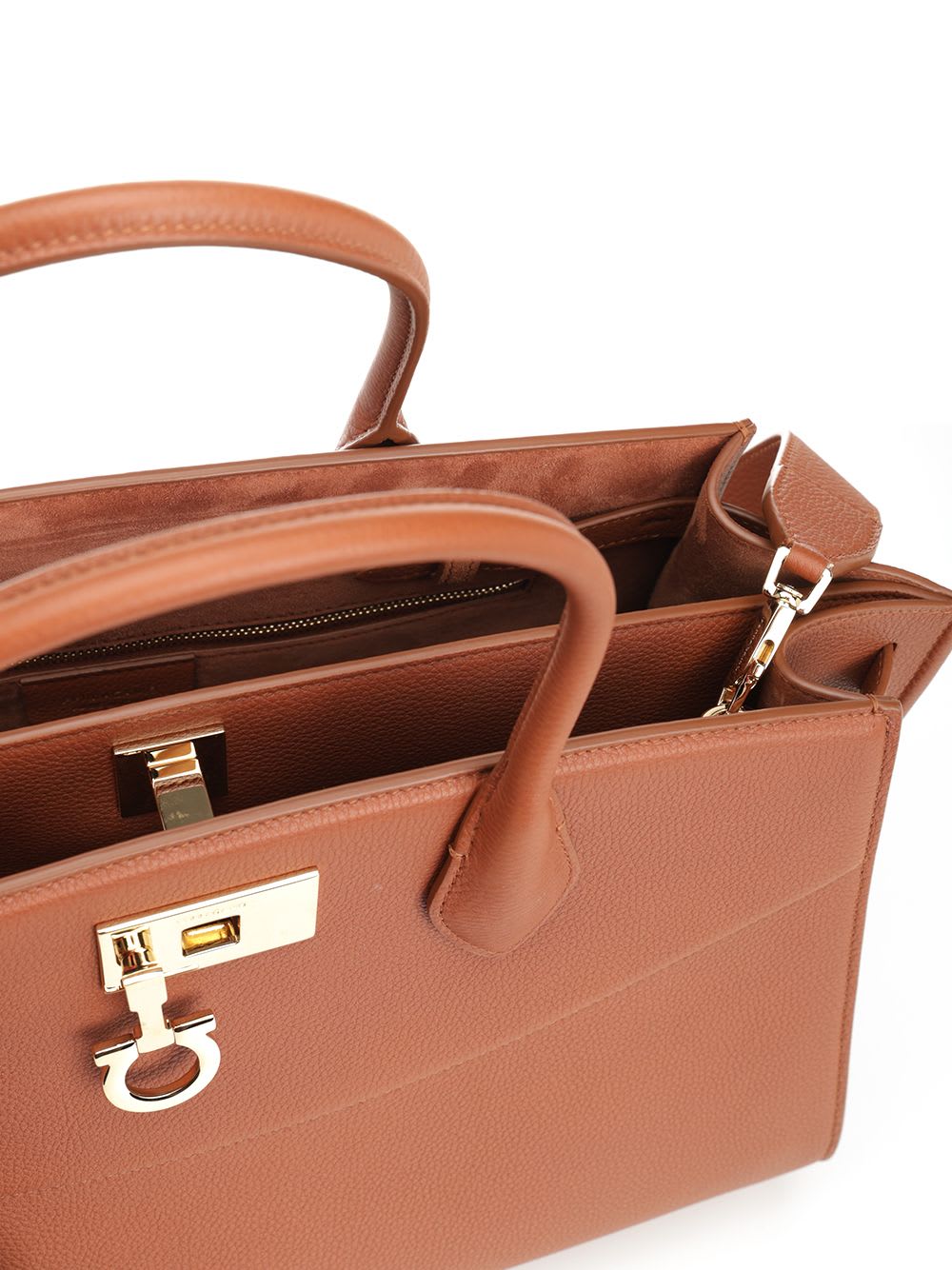 SALVATORE FERRAGAMO ハクラシトトハック 2159210769113 BARNE Leather crossbody bag Salvatore Ferragamo Pink in Leather