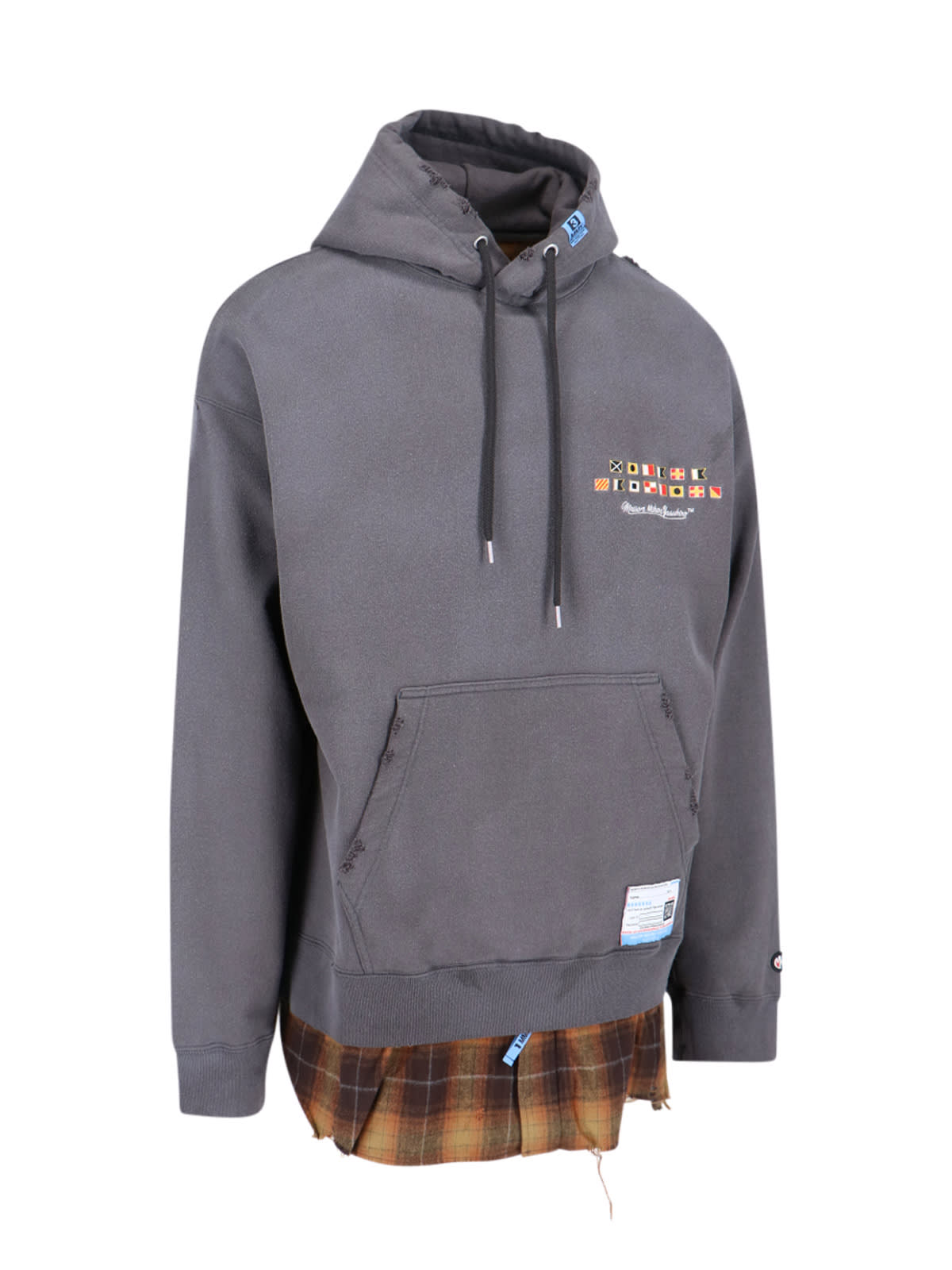 国内発送☆MIHARA YASUHIRO☆Triple Layered Zip-up Hoodie/WH MAISON MIHARA YASUHIRO - Triple Layered Zip Hoodie — SUPERMRKT