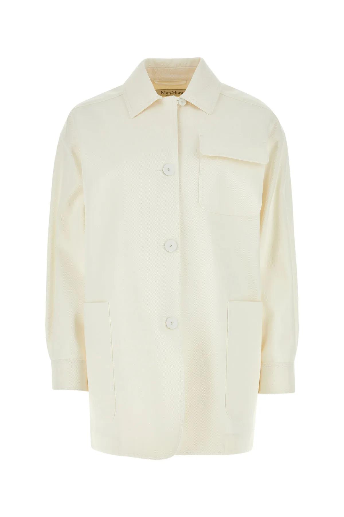 【送料&関税込】White Cotton Oversize Ragtime Blazer Max Mar White Cotton Oversize Ragtime Blazer Max Mara | italist