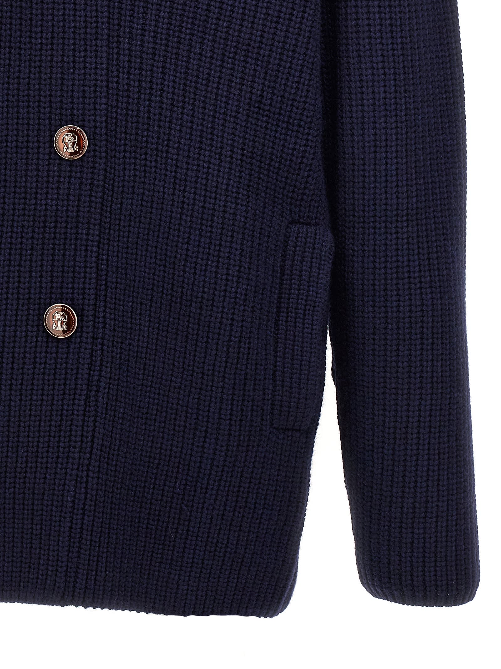 【関税込み】BRUNELLO CUCINELLI Double-breasted cardigan Brunello Cucinelli Men's Hollywood Glamour Cashmere Double