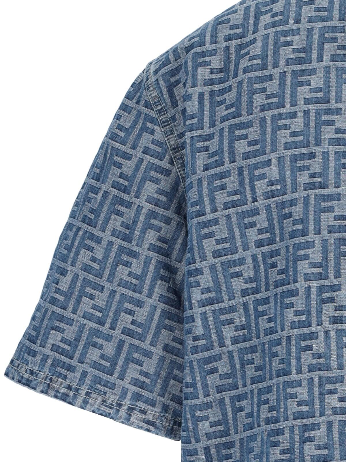 Fendi 'ff' Chambray Denim Crop Zip Jacket | italist, ALWAYS