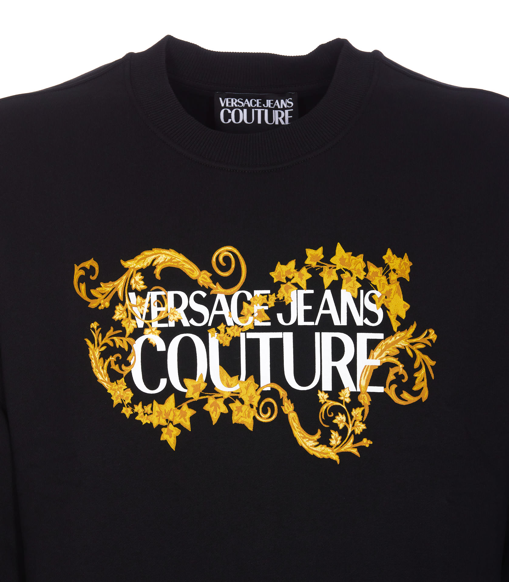 VERSACE JEANS ロゴ入り フリース スウェットシャツ フーディー VERSACE JEANS ロゴ入り フリース スウェットシャツ フーディー