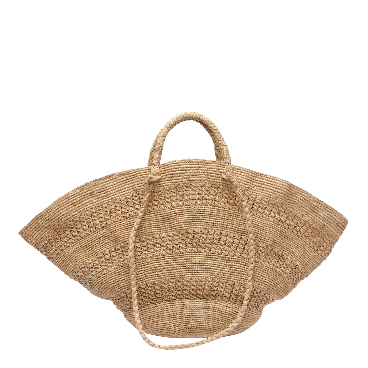 トートバッグ IBELIV SS25 SOL (SOL TEA) Chic basket bag in RAFFIA - SOL | IBELIV