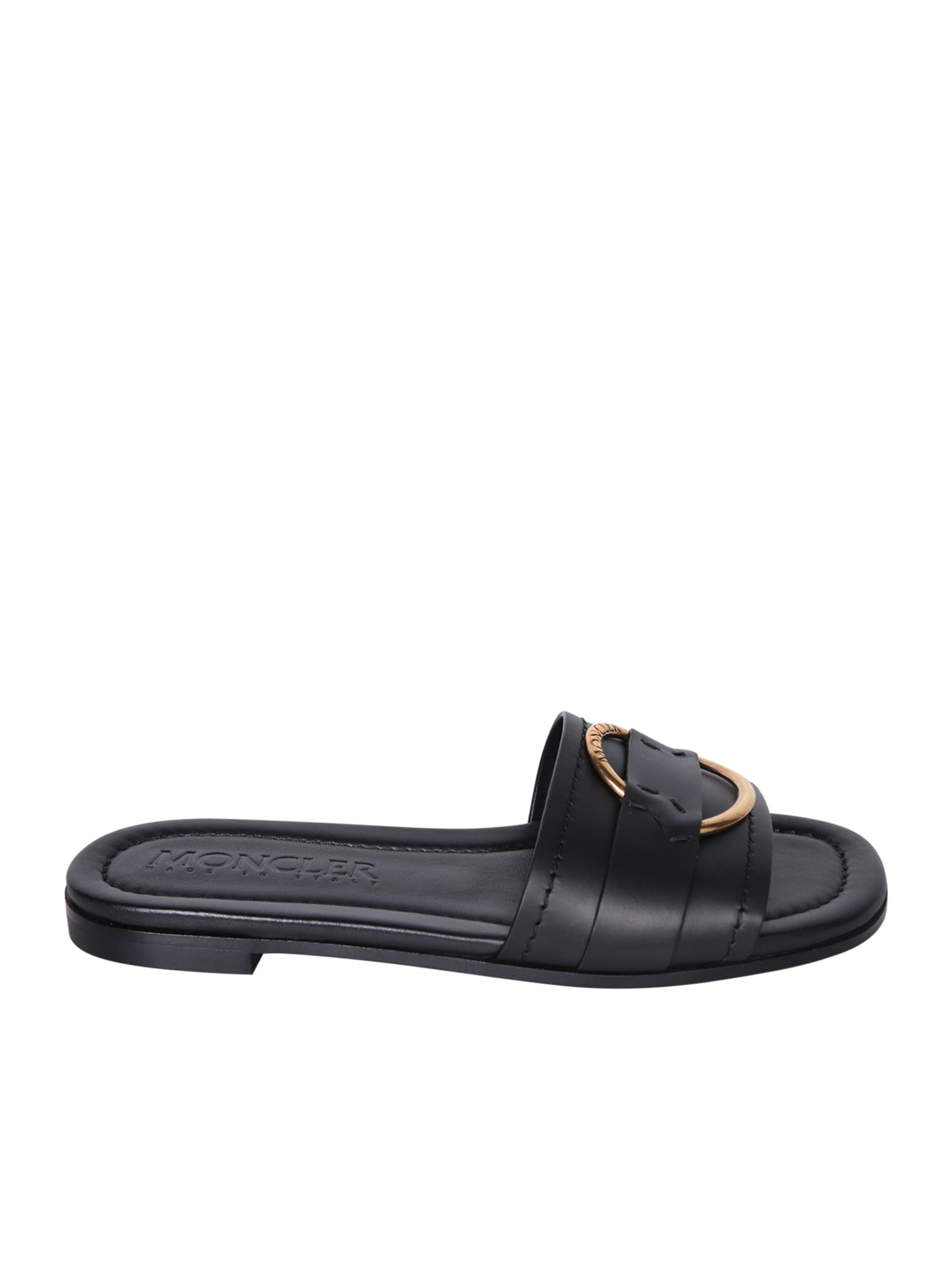 【関送無料】 Moncler Black Bell flat sandal Moncler Bell Slide Sandal (Women) | Nordstrom